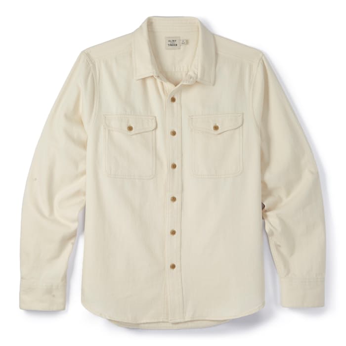 Denim Workshirt Sleeve Huckberry Flint Shirts White Long - Seeded Expedition Denim and Natural | | Tinder