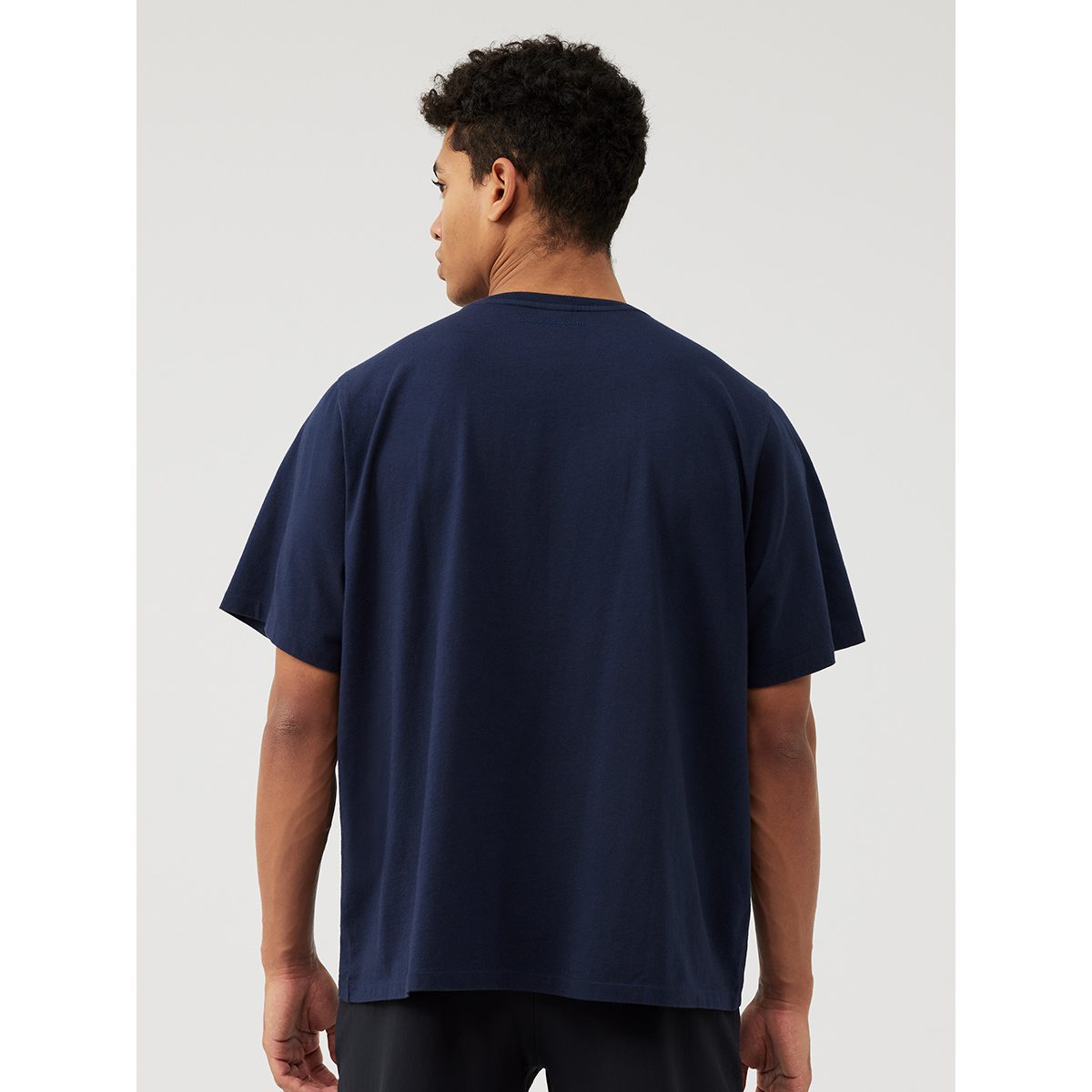 Outdoor Voices Everyday Boxy Short Sleeve T-Shirt - Navy | T