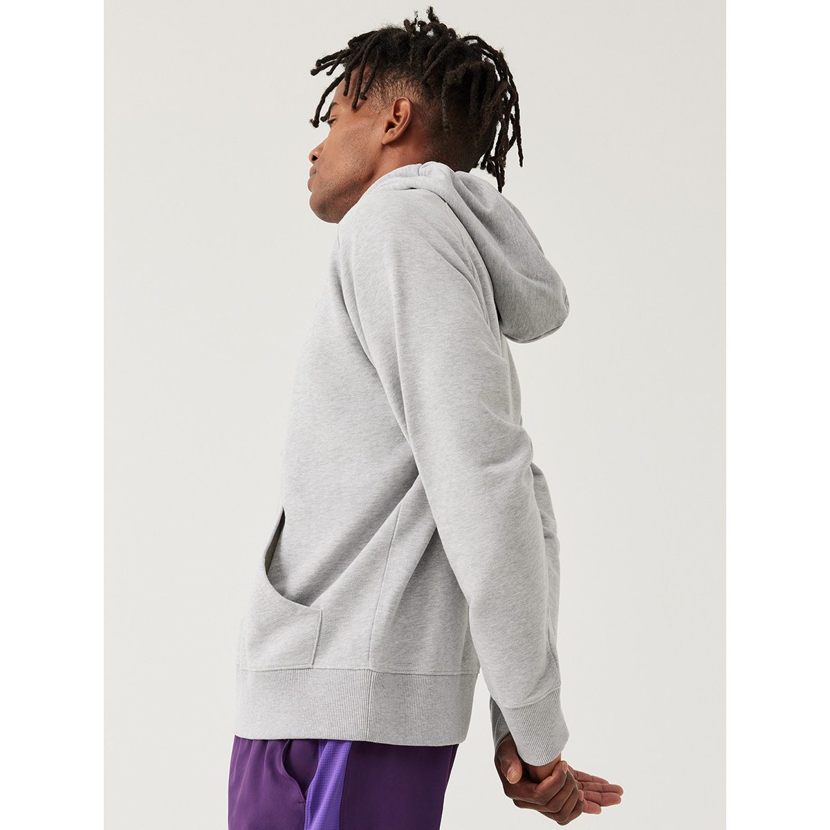 Outdoor Voices Organic Cotton Terry Hoodie - Heather Grey