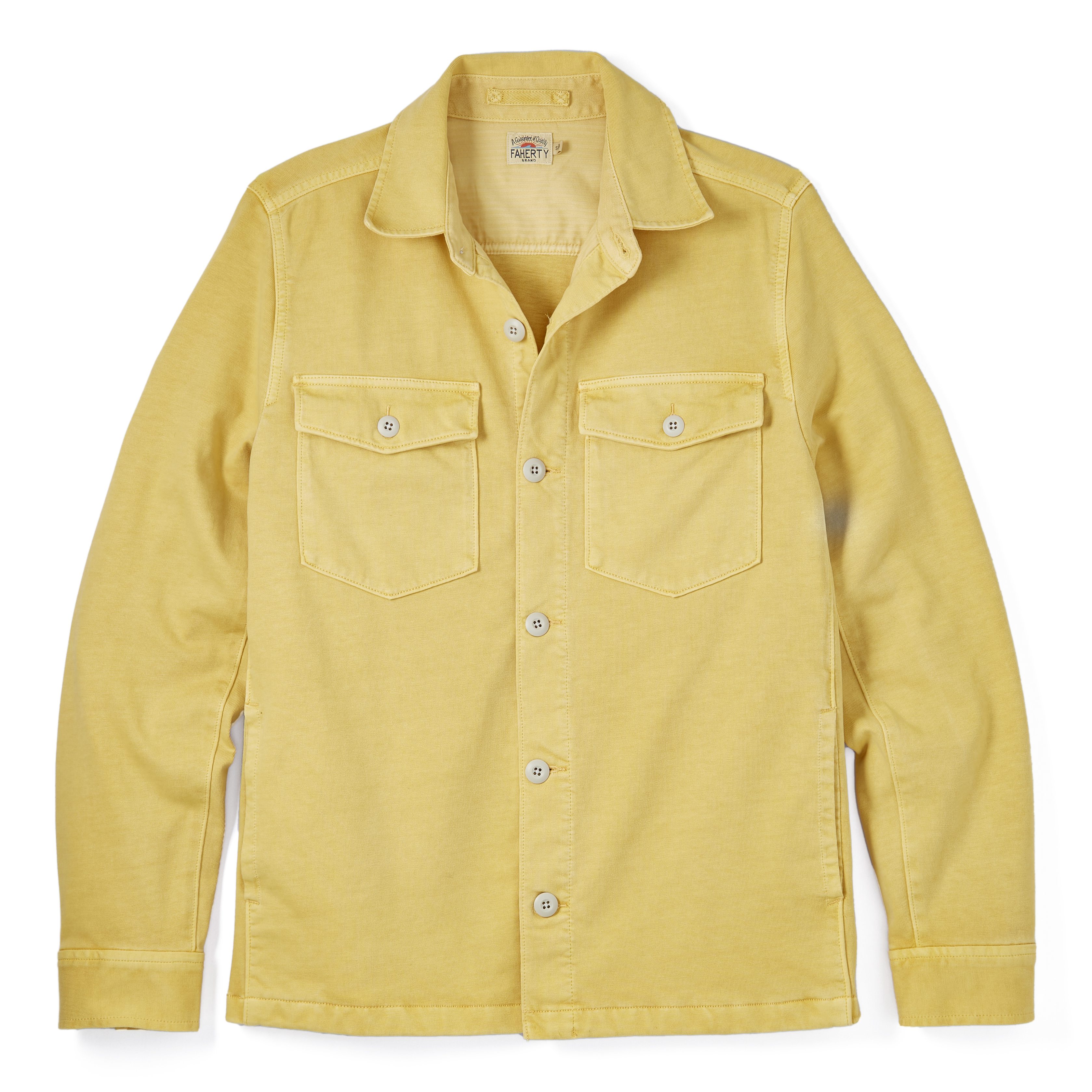 Faherty Brand Jersey Shirt Jacket - Fading Sun | Shirt Jackets