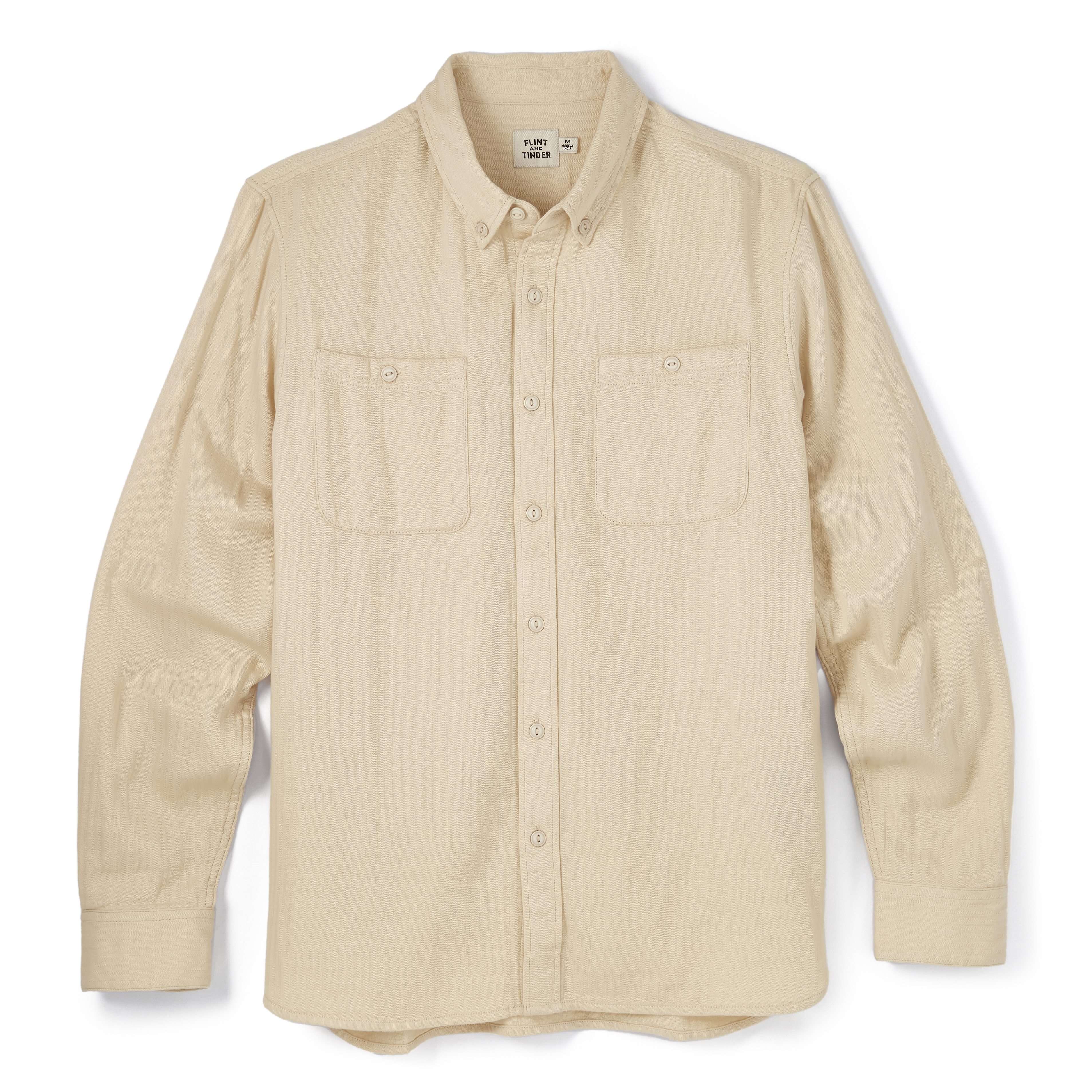 Flint and Tinder Double Gauze Shirt - Natural | Long Sleeve Shirts 