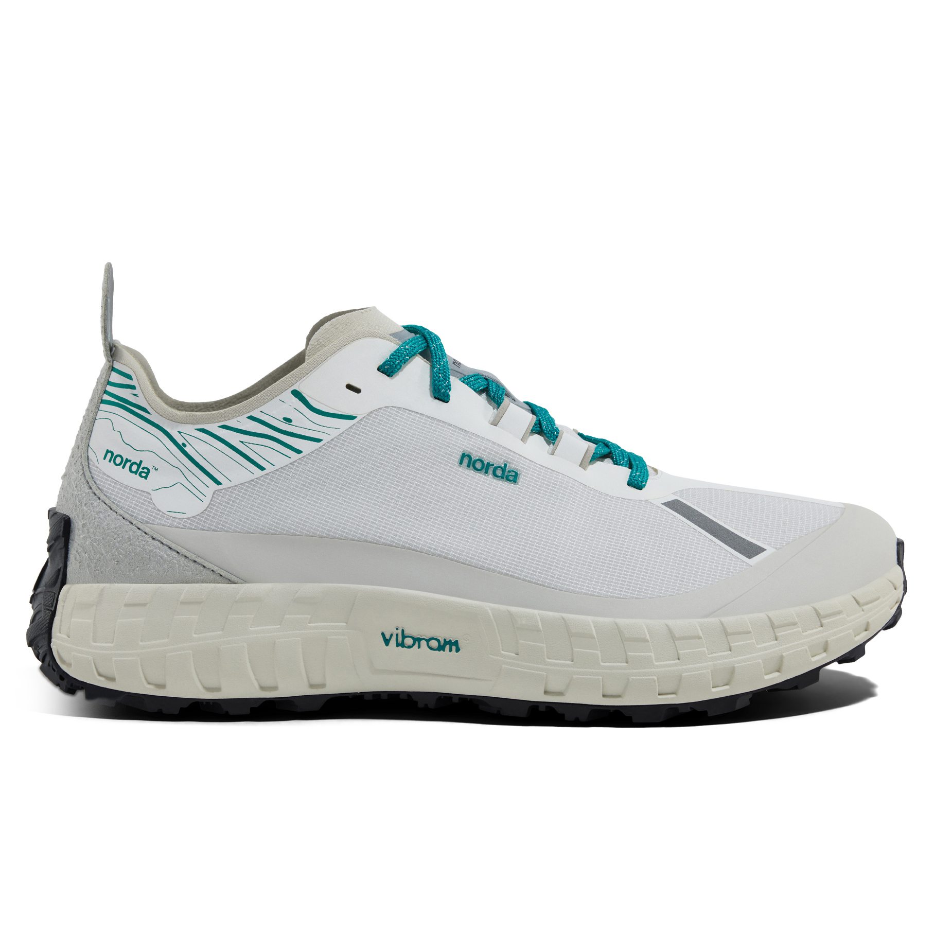 Norda norda 001 Trail Running Sneaker - Retro White/Forest
