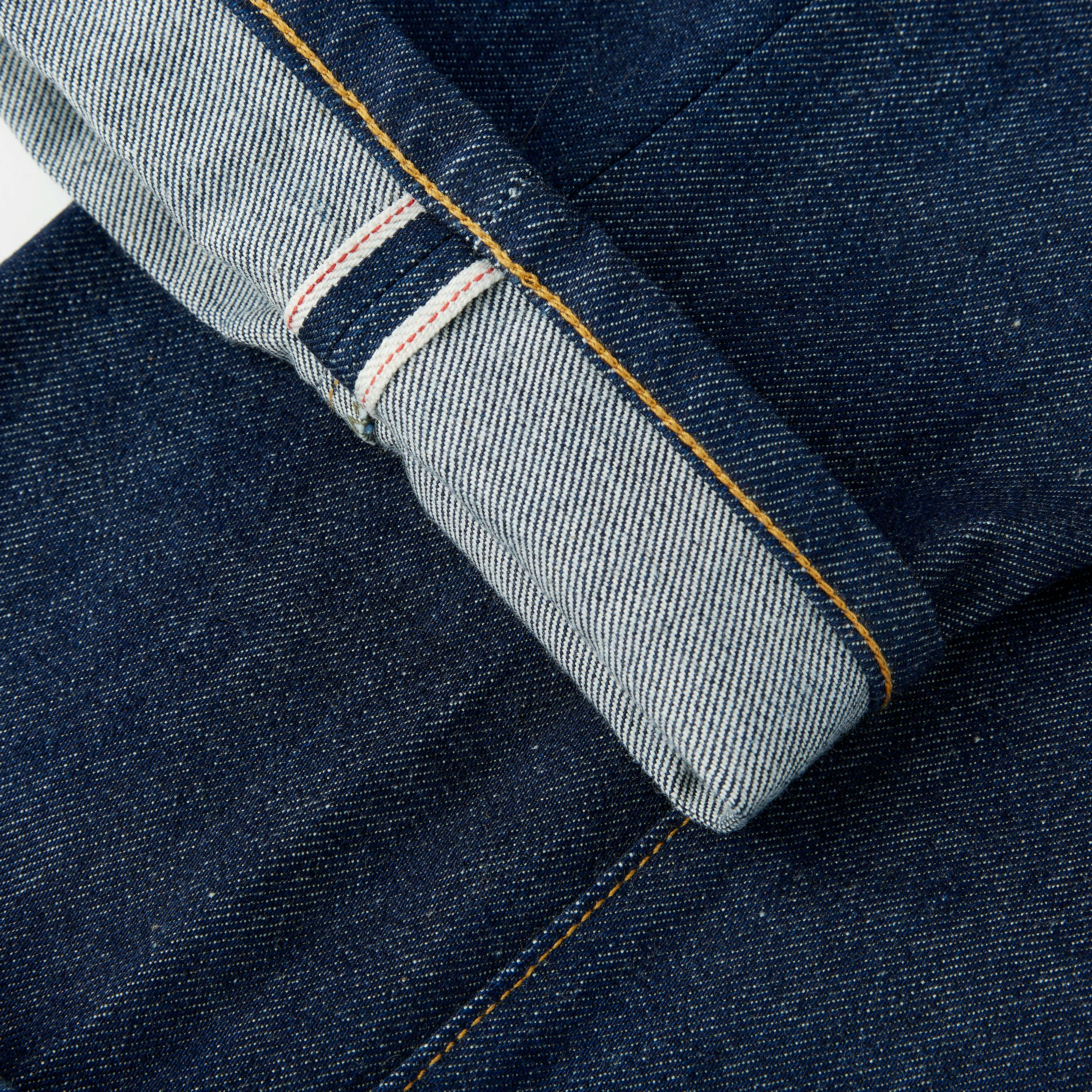 Slim Straight Jean in Selvedge Rigid Denim