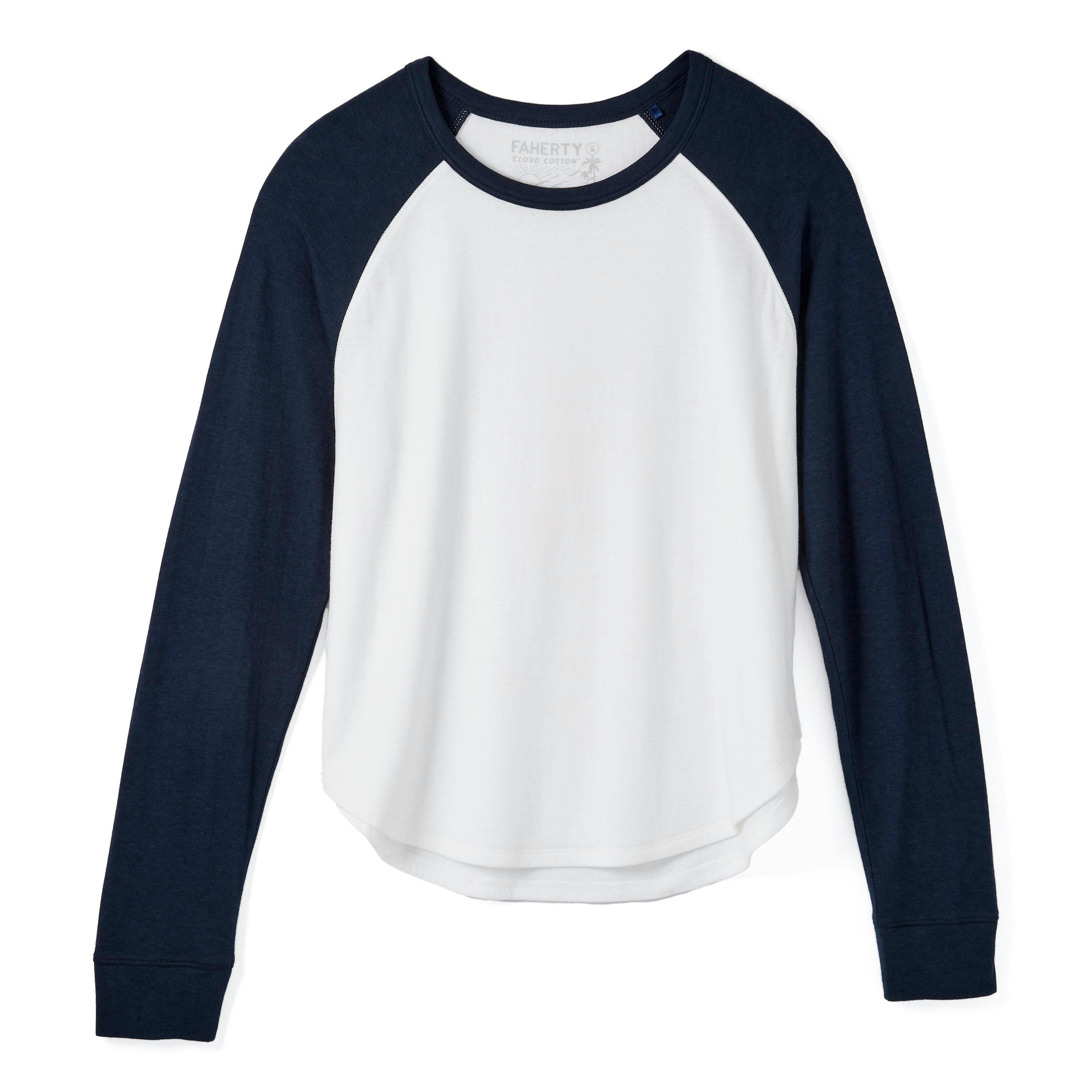 Women's Navy Boston Red Sox Cropped Long Sleeve T-Shirt