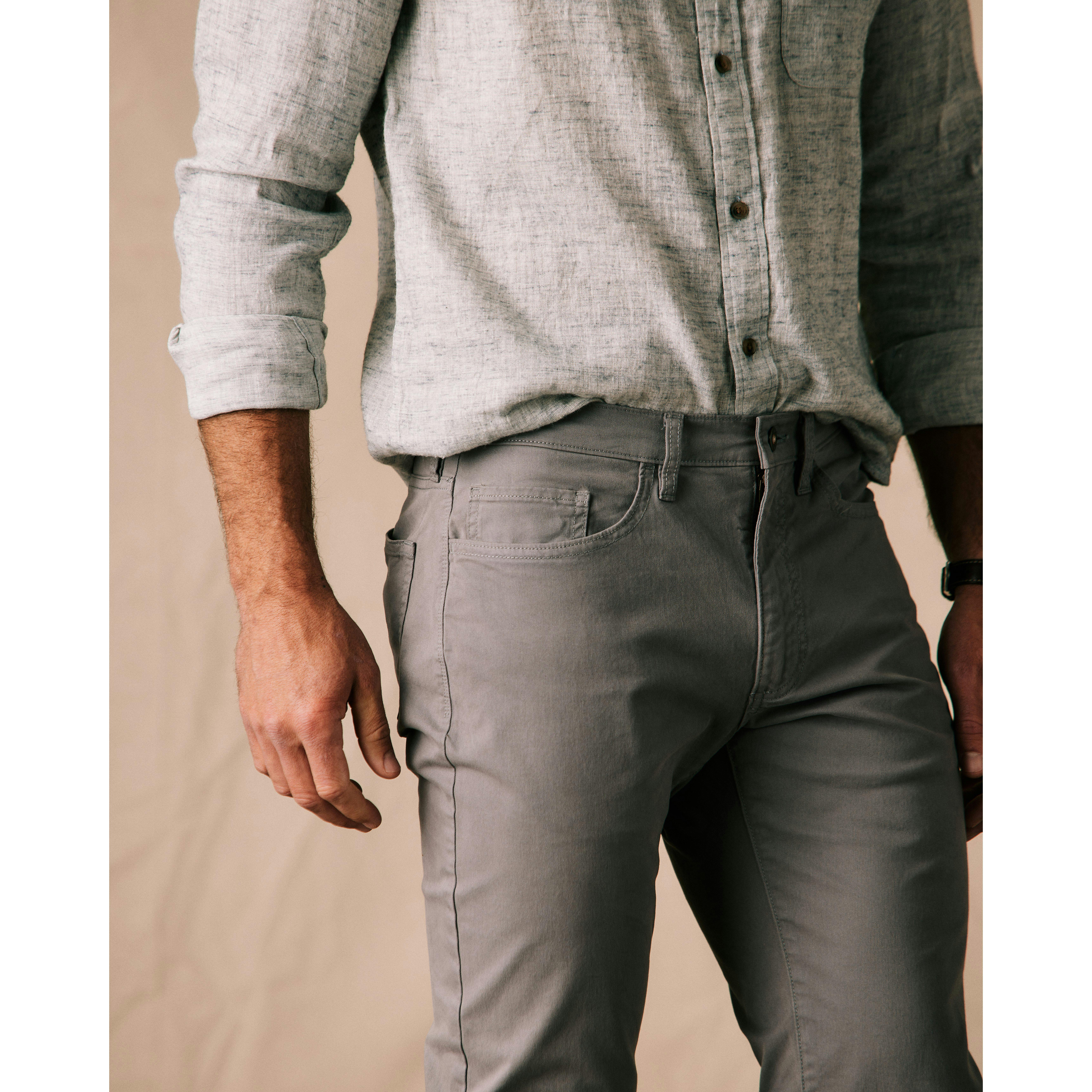 Flint and Tinder 365 Pant - Athletic Tapered - Light Grey, Casual Pants