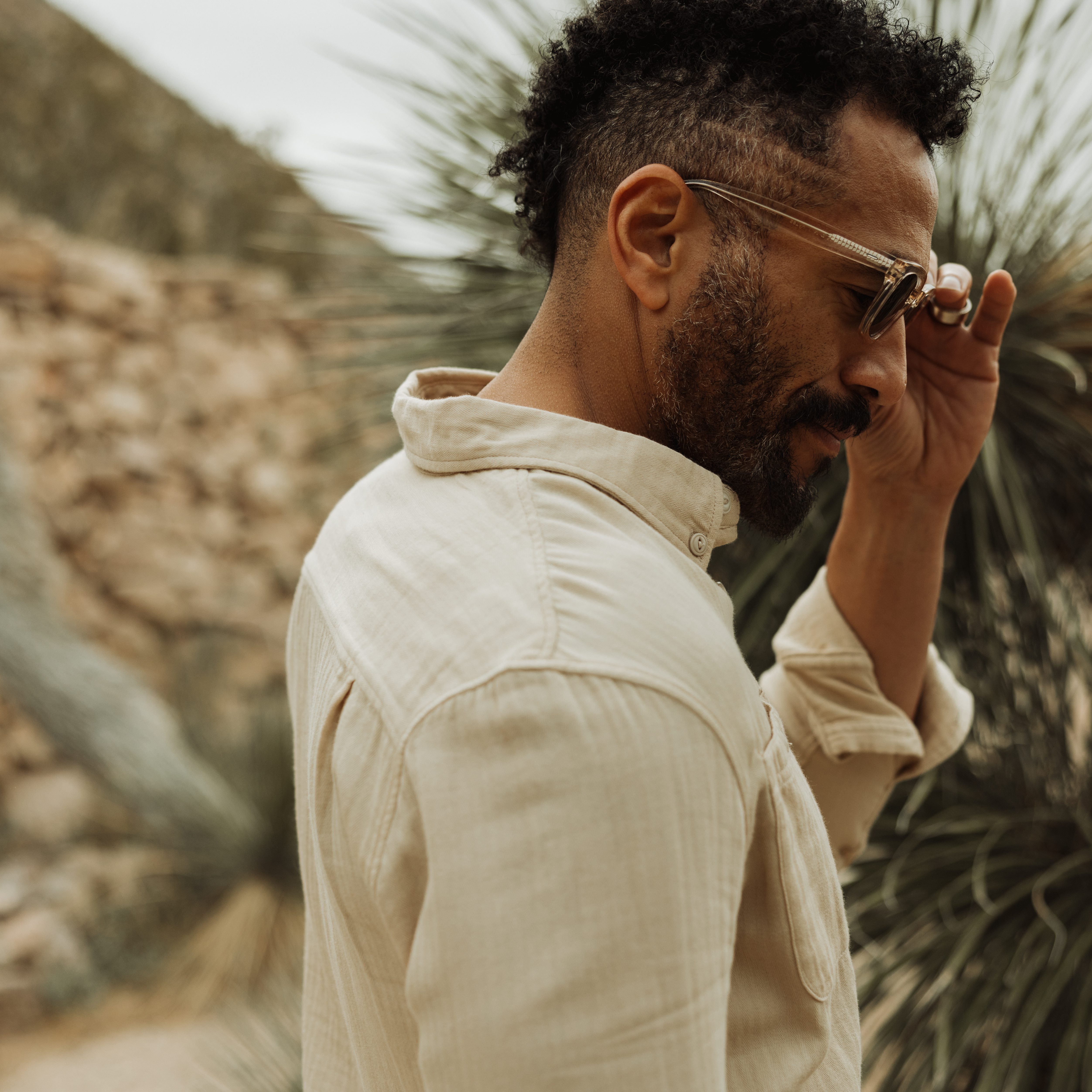 smoked double gauze shirt HIROSHI KATO | Ripper Double Gauze Shirt