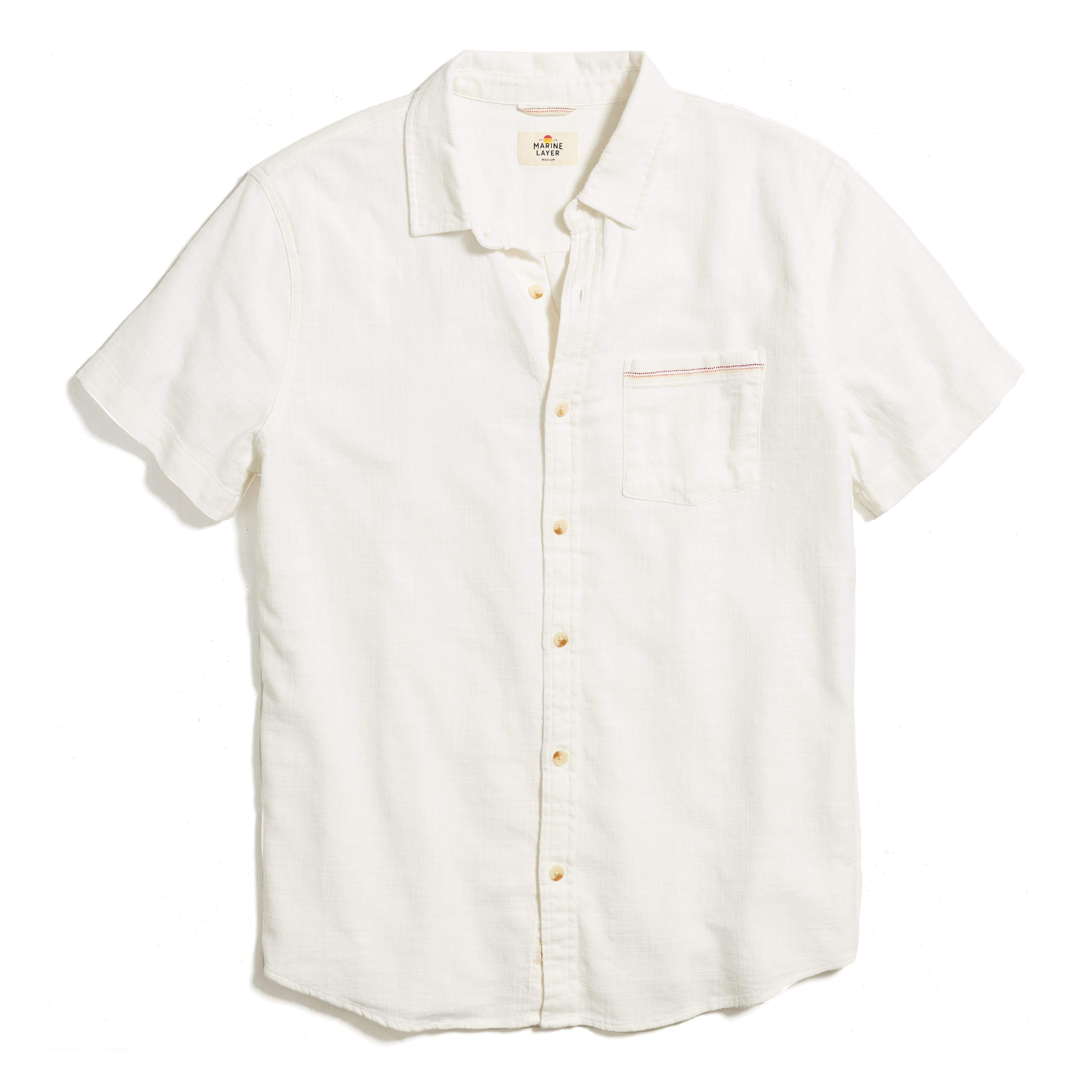 Marine Layer Classic Stretch Selvage Short Sleeve Shirt