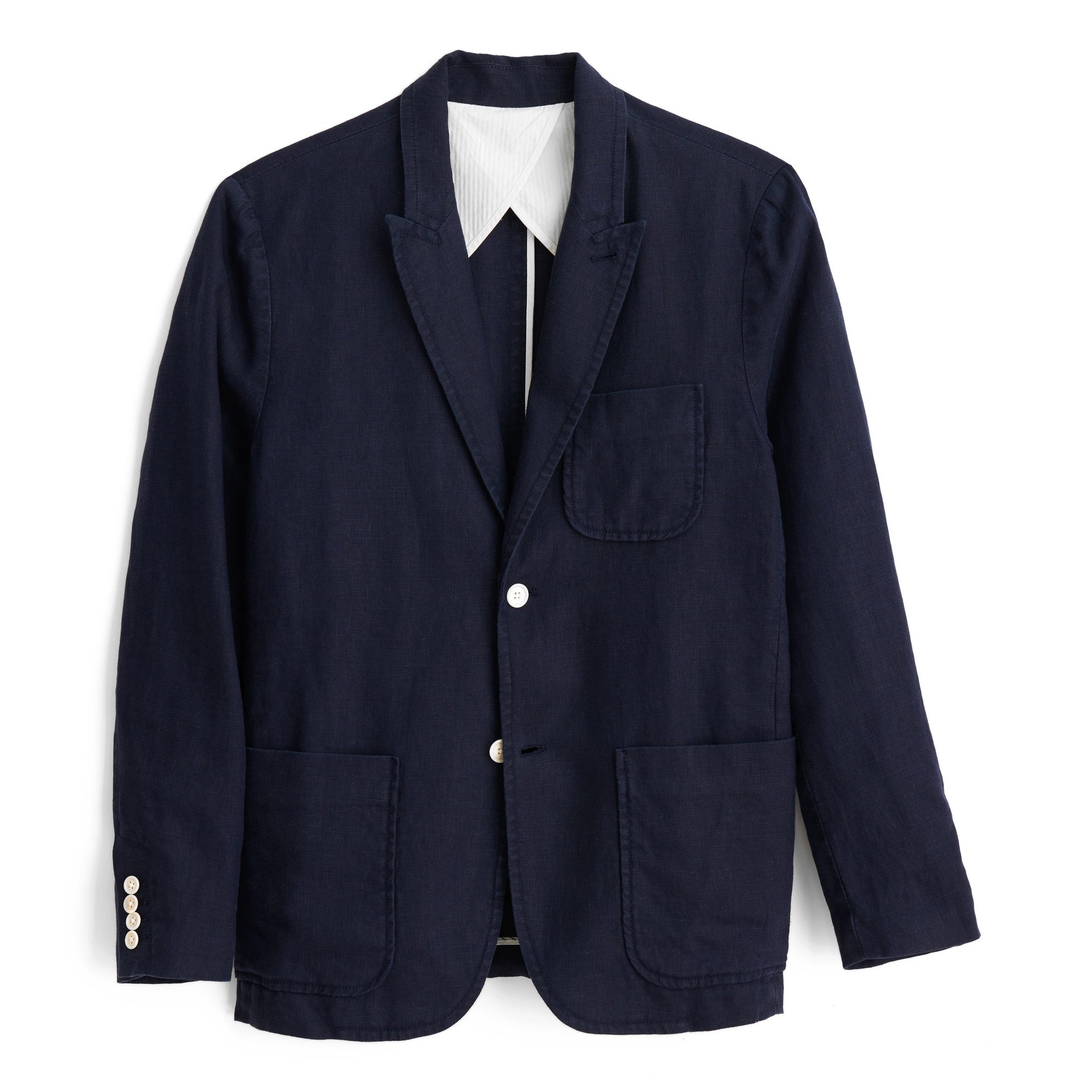 Alex Mill Mercer Cotton Linen Blazer - Dark Navy | Blazers | Huckberry