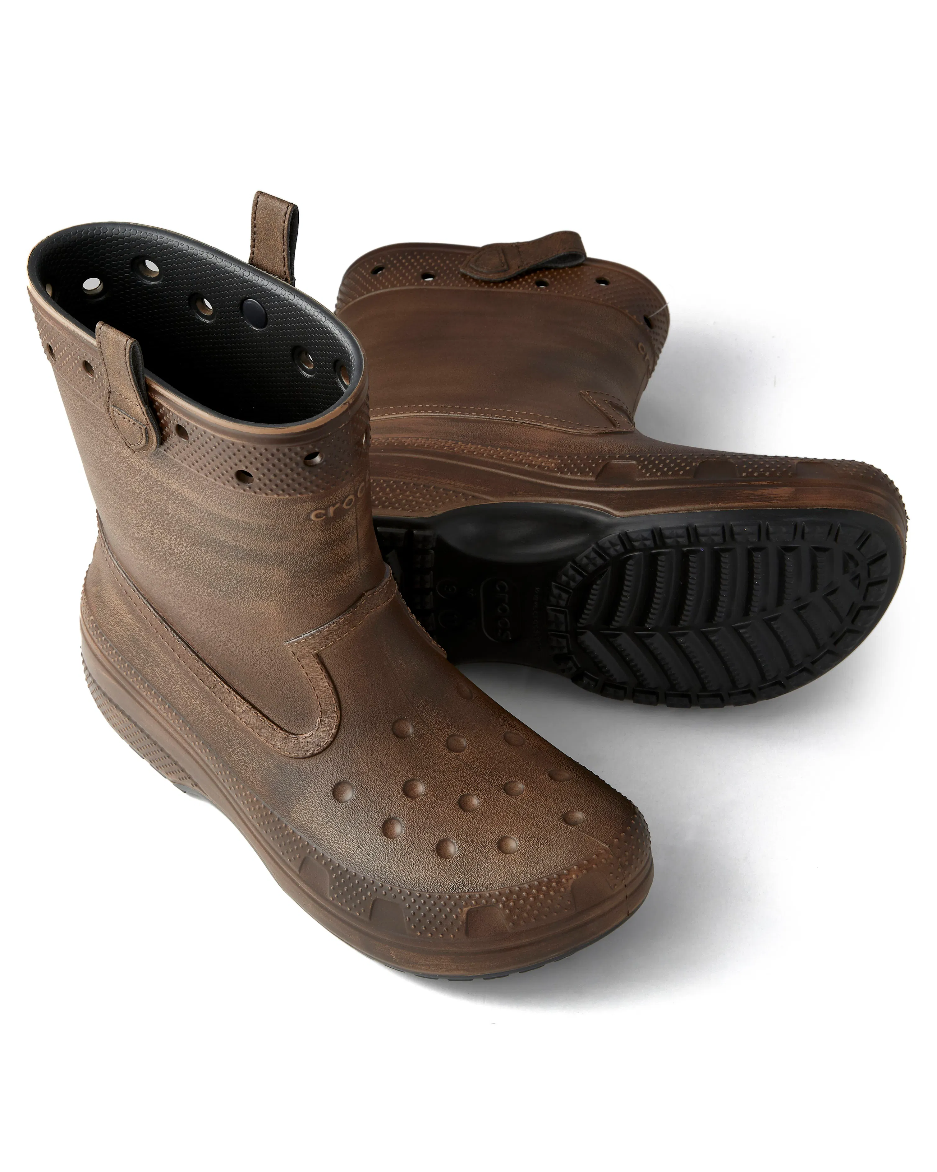 Crocs Huckberry x Crocs Classic Western Boot Brown Rain Boots