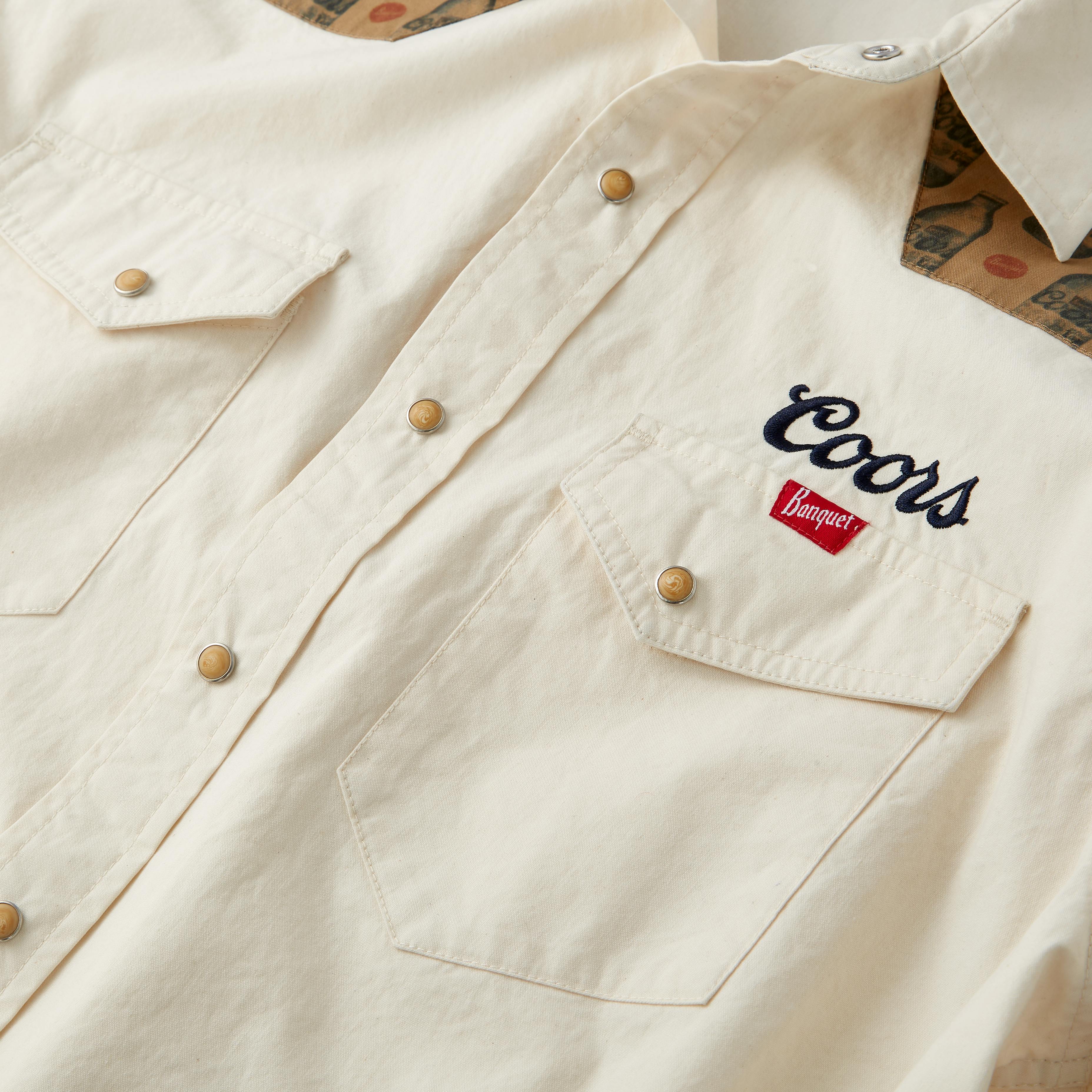 Silver Coconut » Ditch Plains Western Shirt Pearl Snaps Button Down