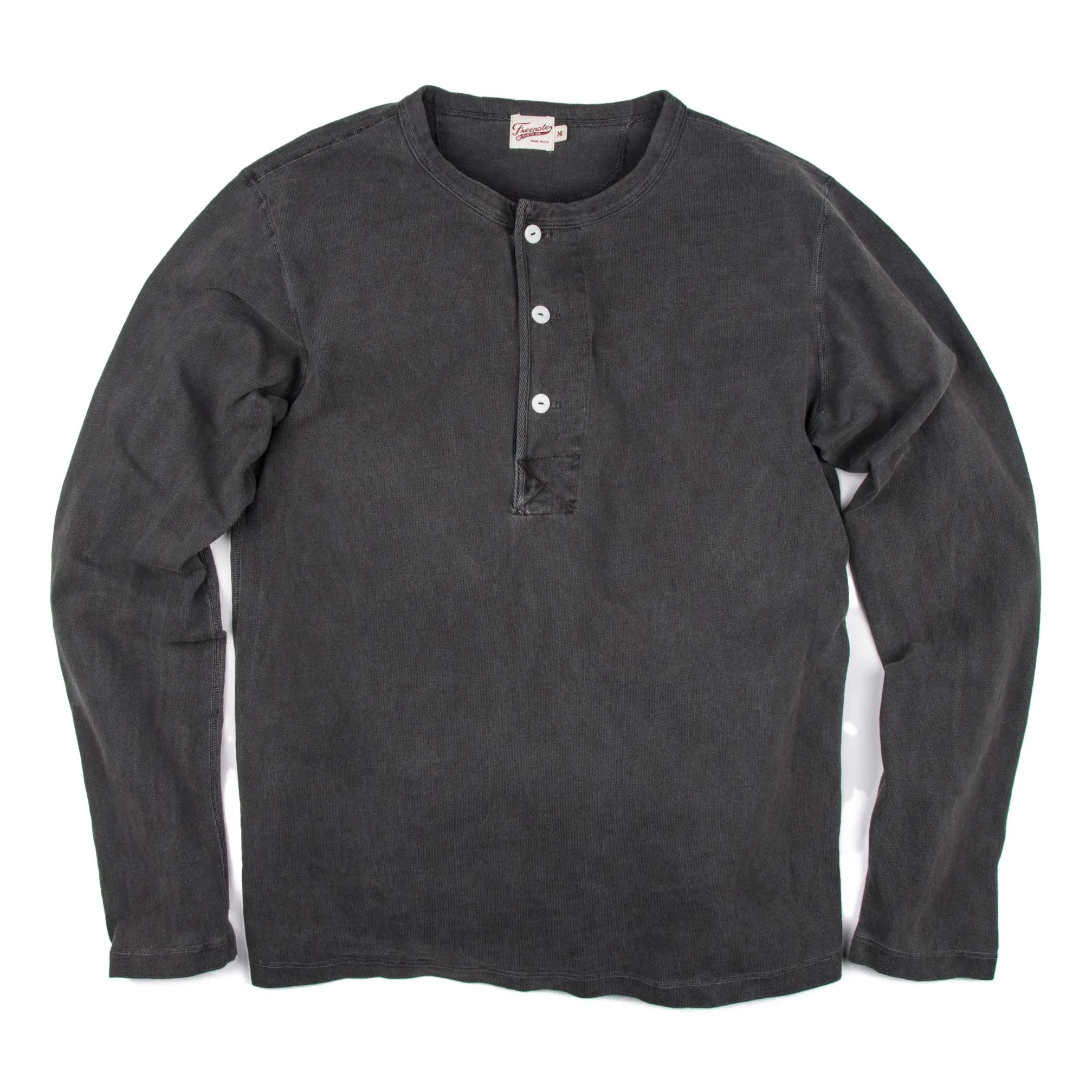 Freenote Cloth American Heavyweight Knit Henley - Midnight 