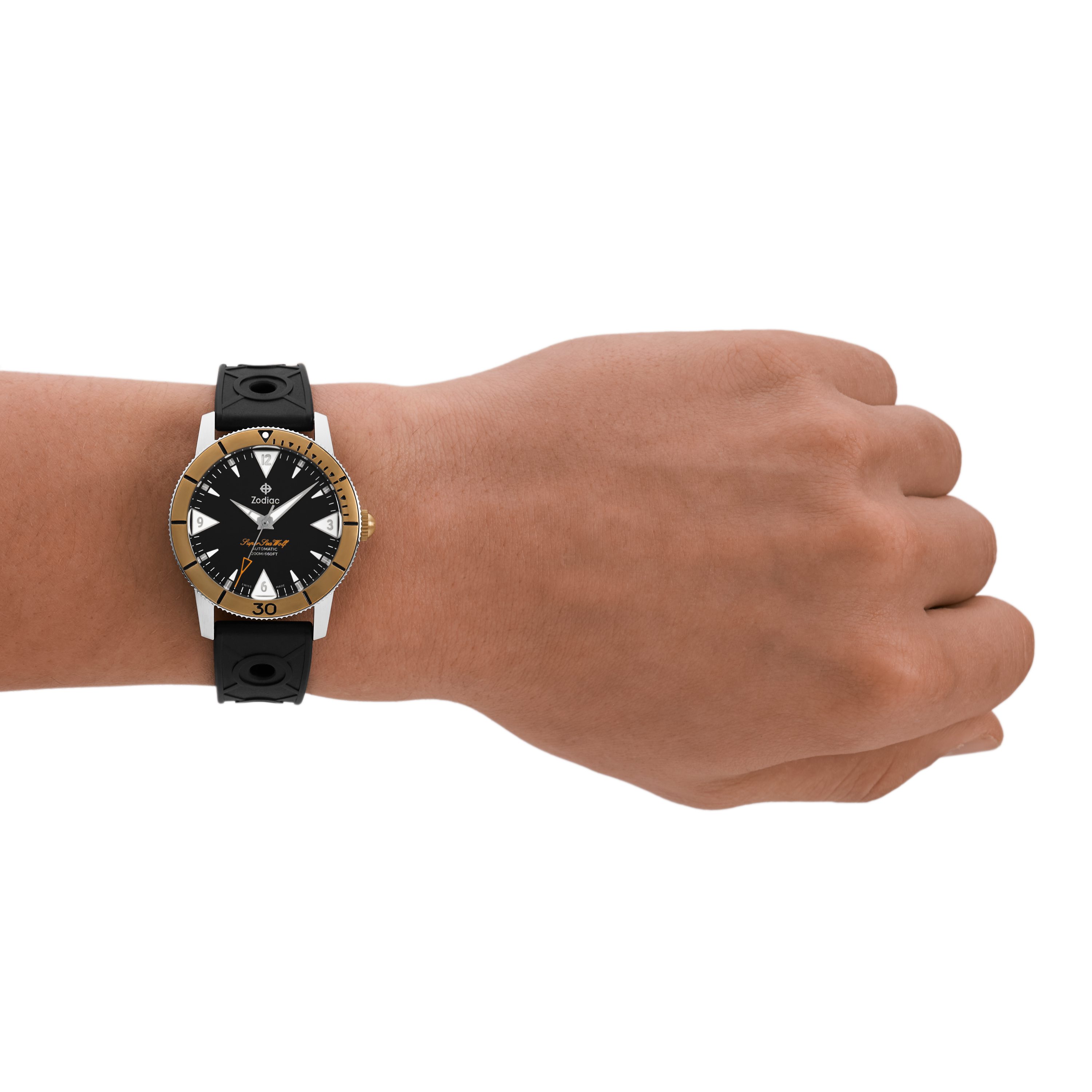 Zodiac Huckberry x Zodiac Bronze Super Sea Wolf Dive Watch - Black
