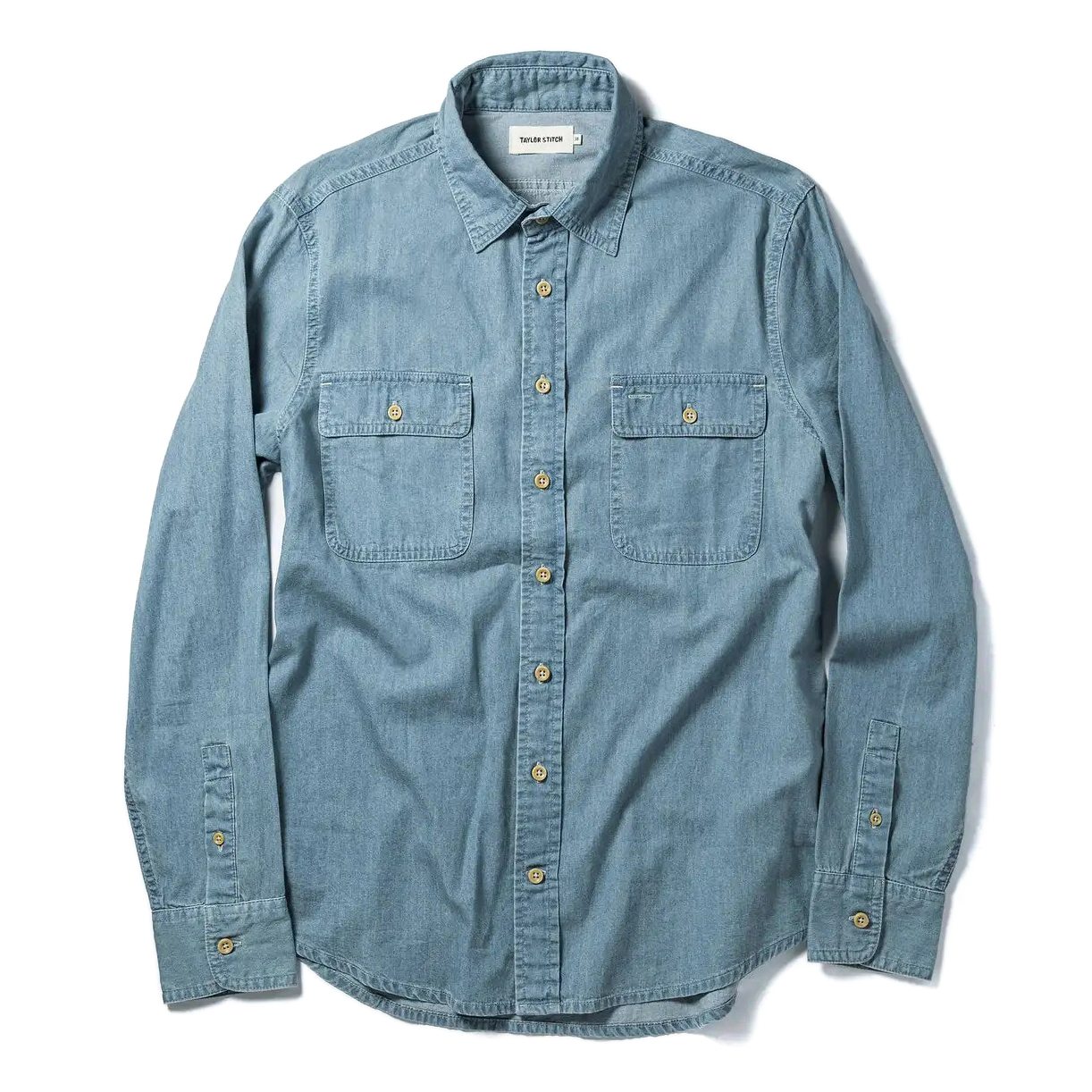 Non Stock Men's Cotton Wabash Stripe Work Shirt Vintage Denim WorkShirts  Casual | eBay