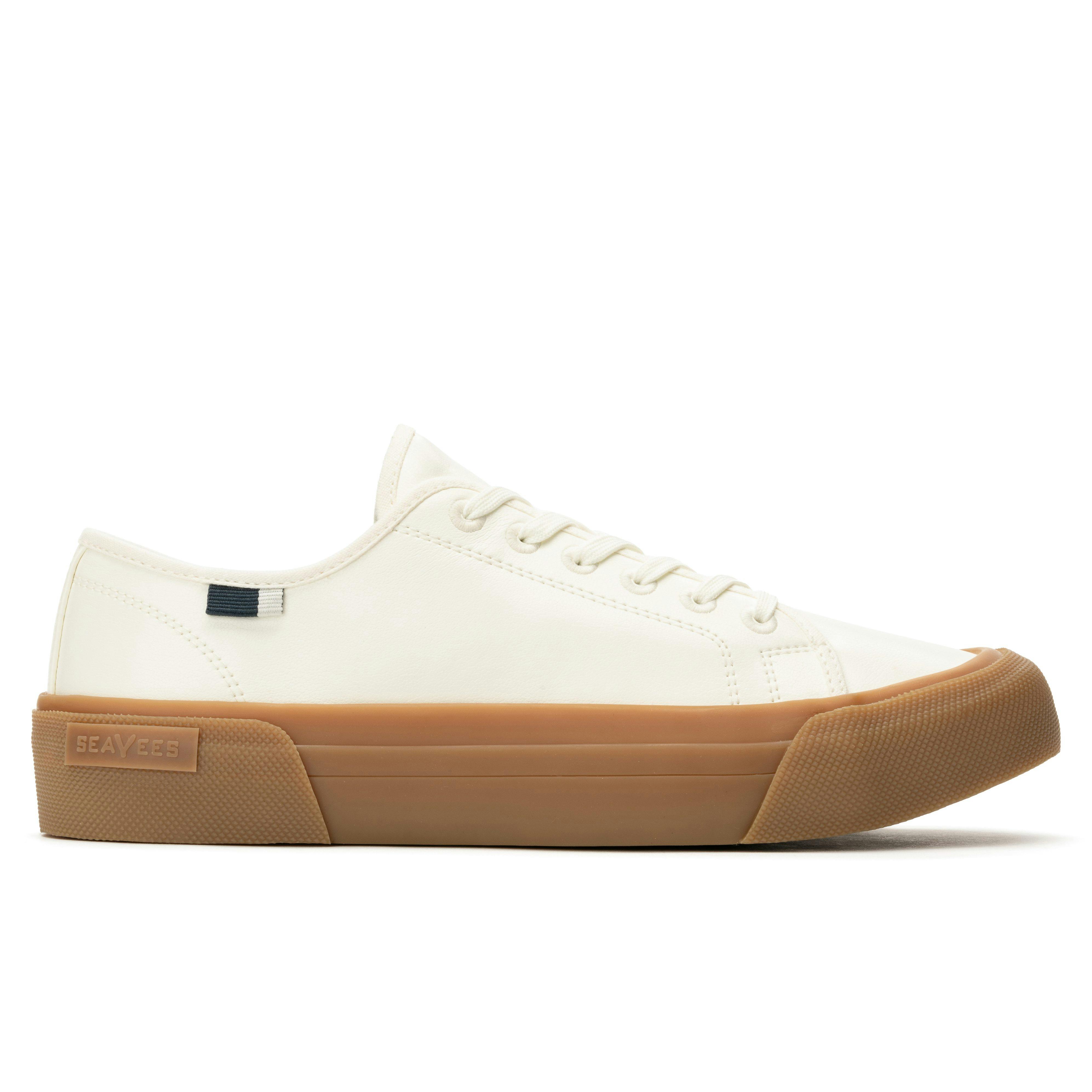SeaVees Seachange LTT White/Gum Sneakers | Huckberry