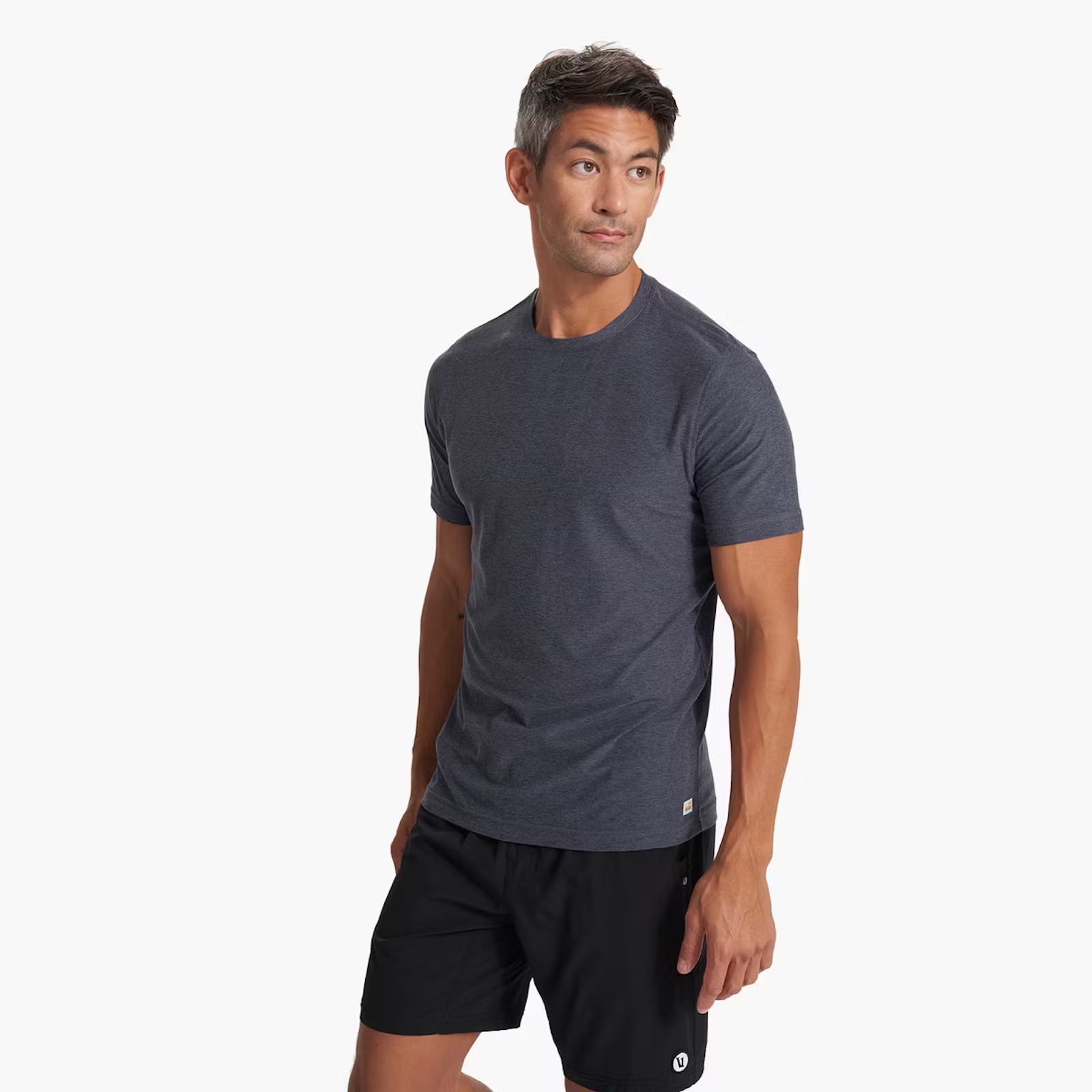 Vuori Strato Tech T-Shirt - Azure Heather | Active T-Shirts