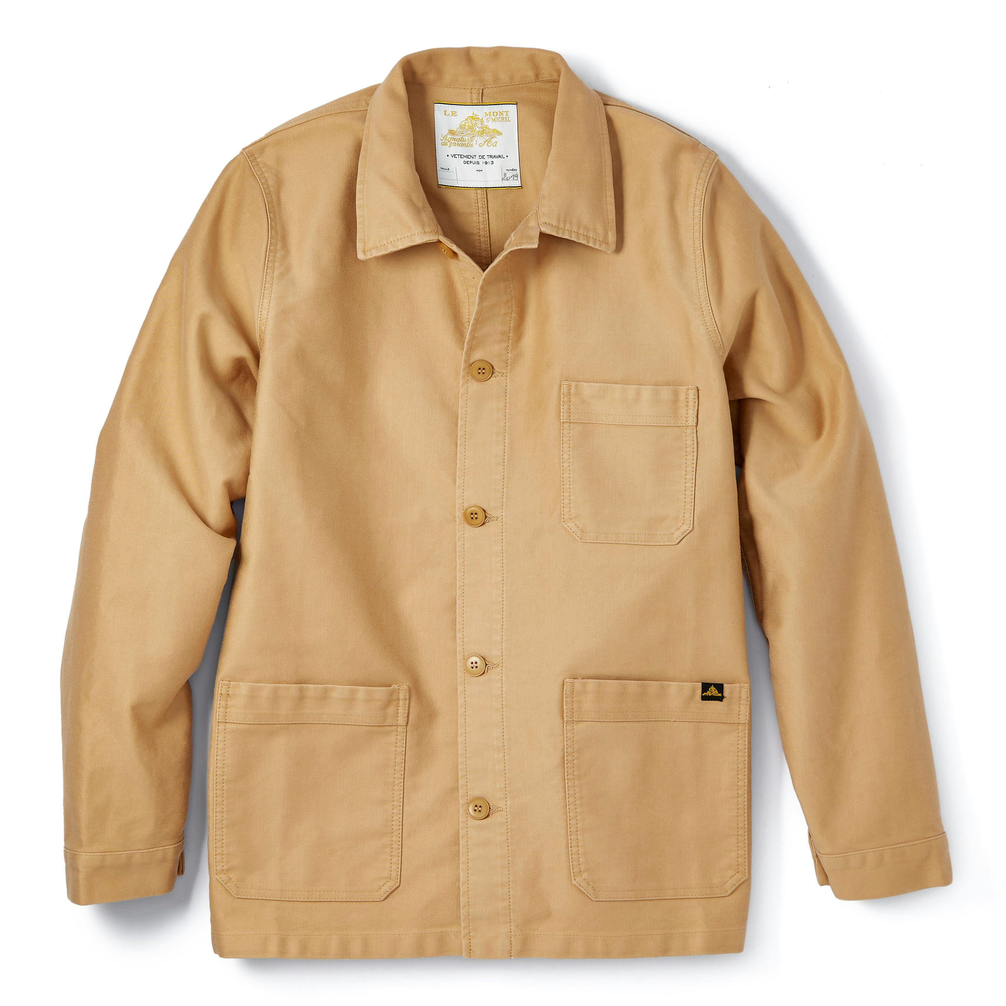 Vintage Washed Work Jacket - LE MONT SAINT MICHEL