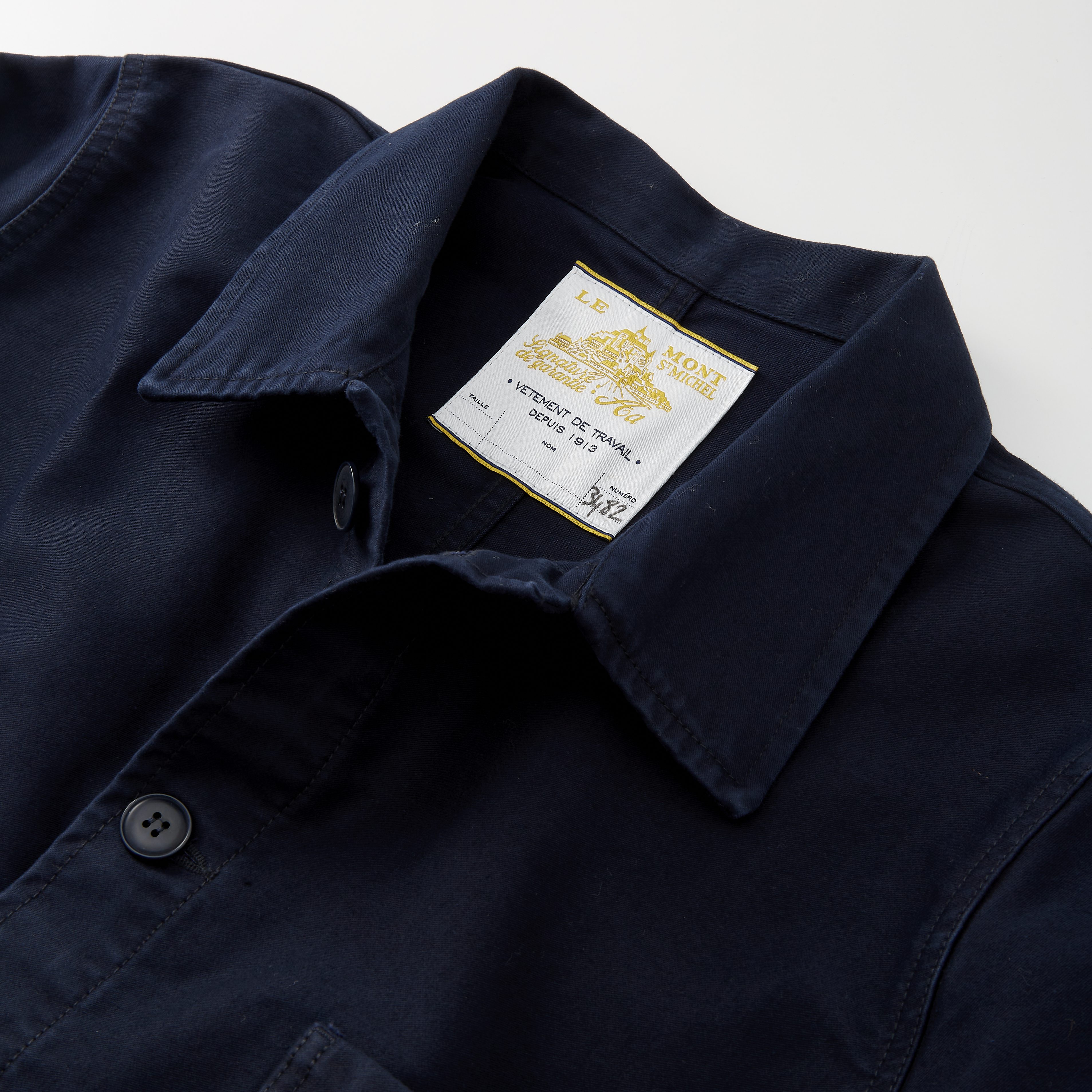 ★le mont★ WGenuine Lmsm Work JacketNavy Le Mont St Michel Authentic Work Jacket Moleskin Navy | Cultizm