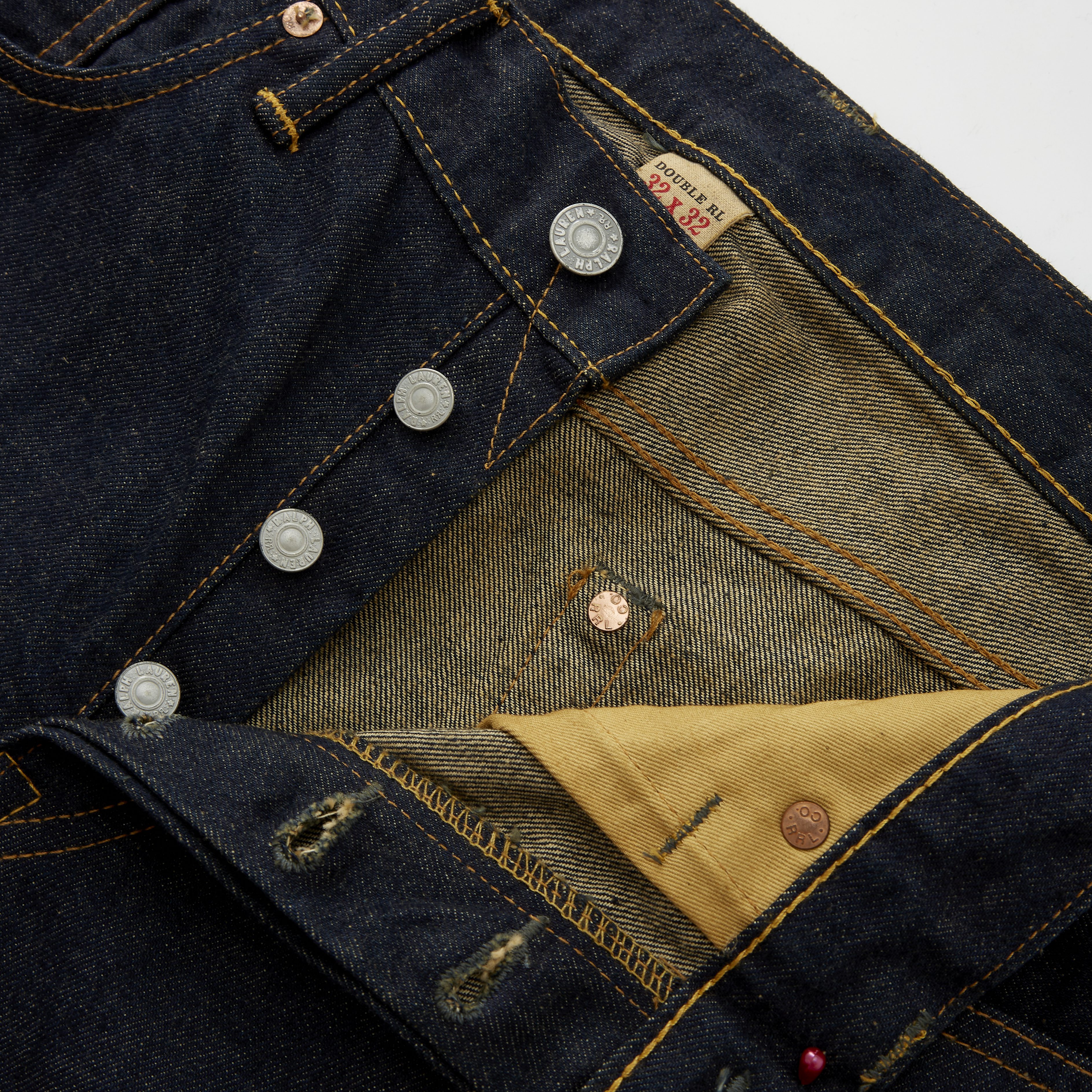 RRL Slim Fit Selvedge Denim Jeans - Once Washed | Rigid | Huckberry
