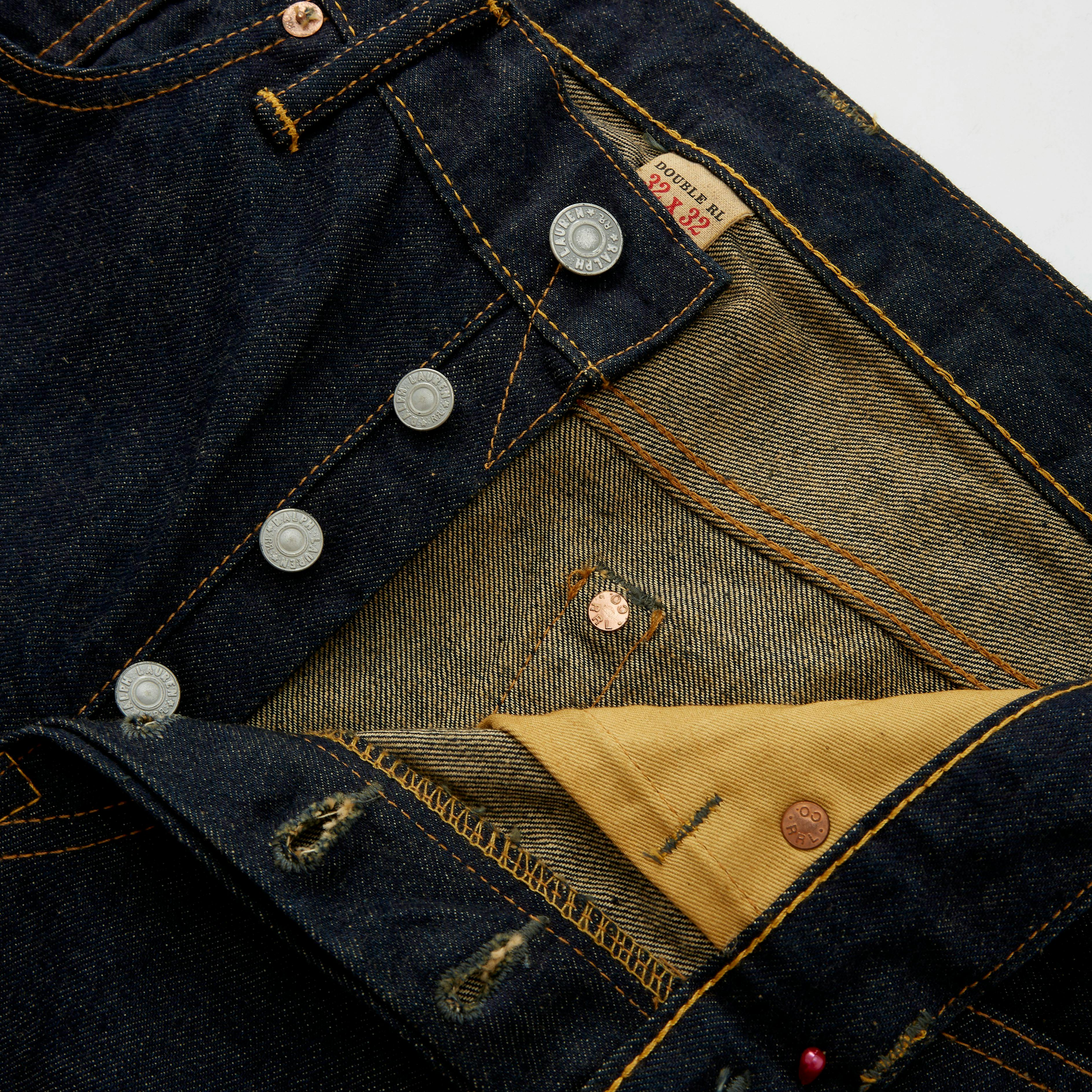 RRL Slim Fit Selvedge Washed Huckberry | - Jeans Denim Once Jeans 
