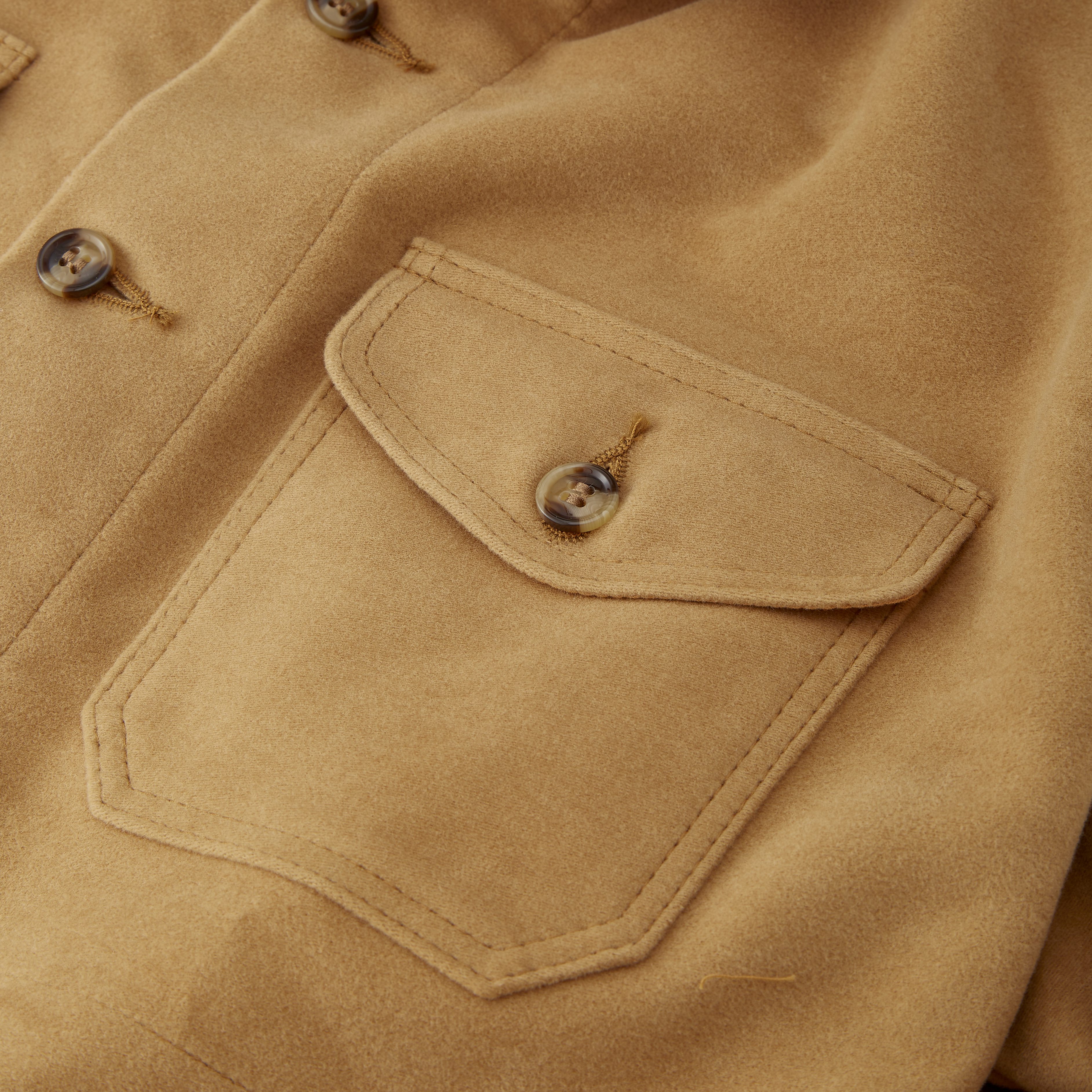 Crissman Overshirt - Dark Tan Moleskin – Iron Shop Provisions