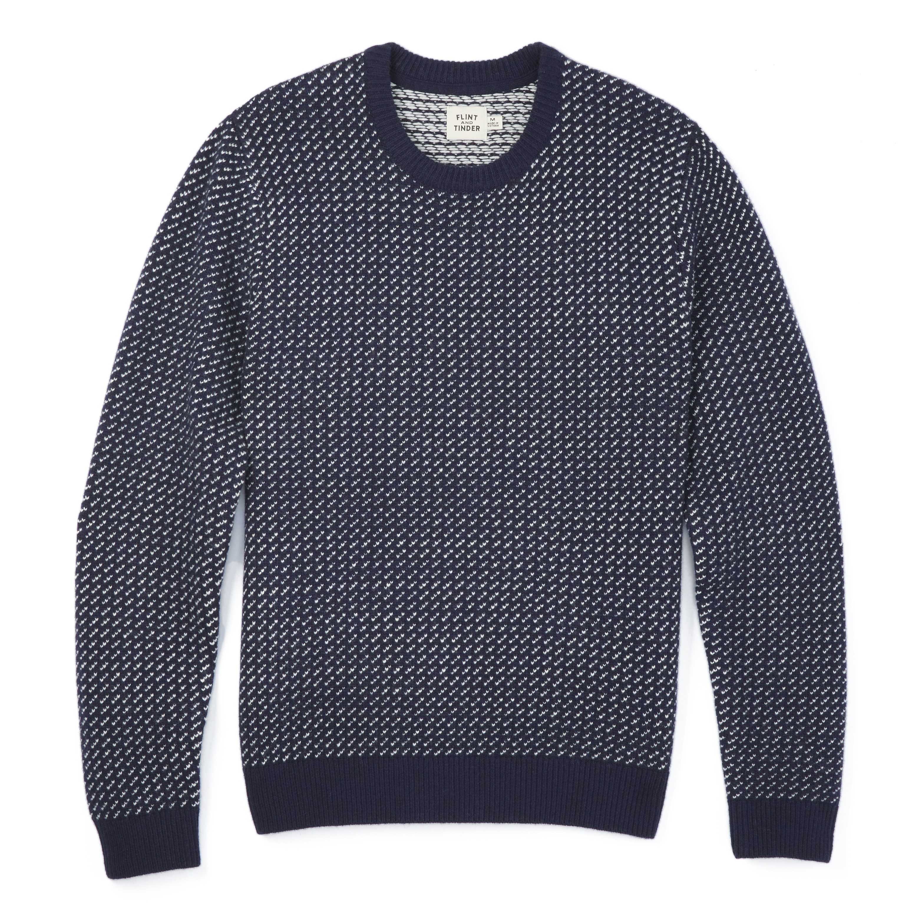 Nordic Merino Wool Crewneck Sweater