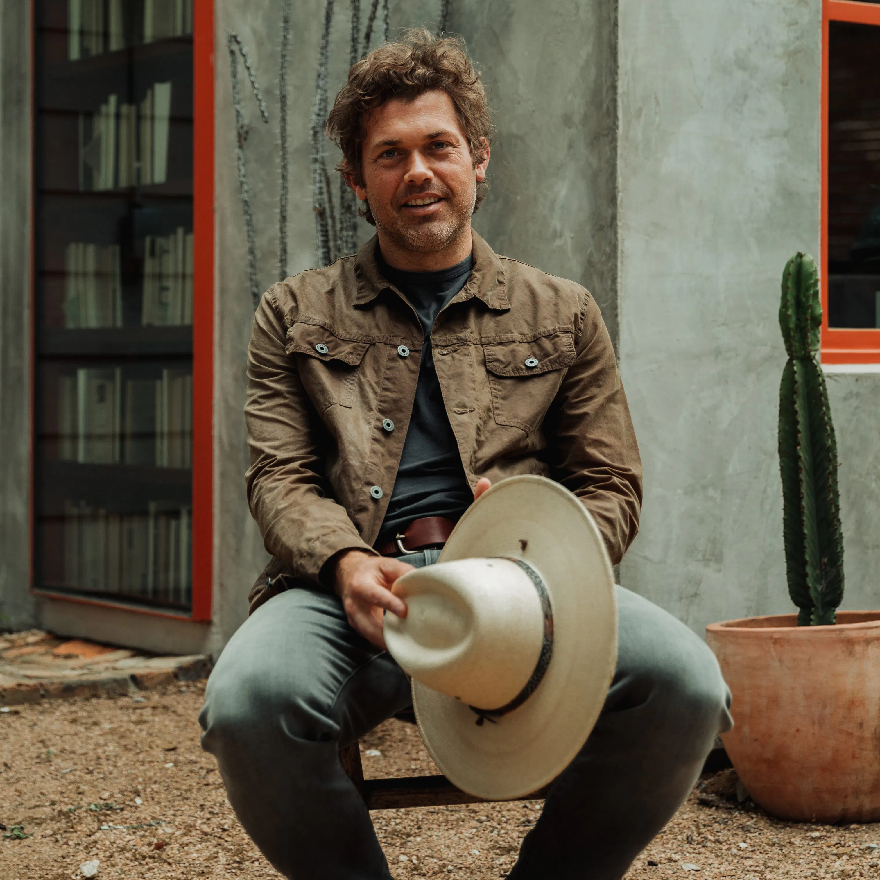 Flint and Tinder Unlined Waxed Trucker Jacket - Havana | Trucker 
