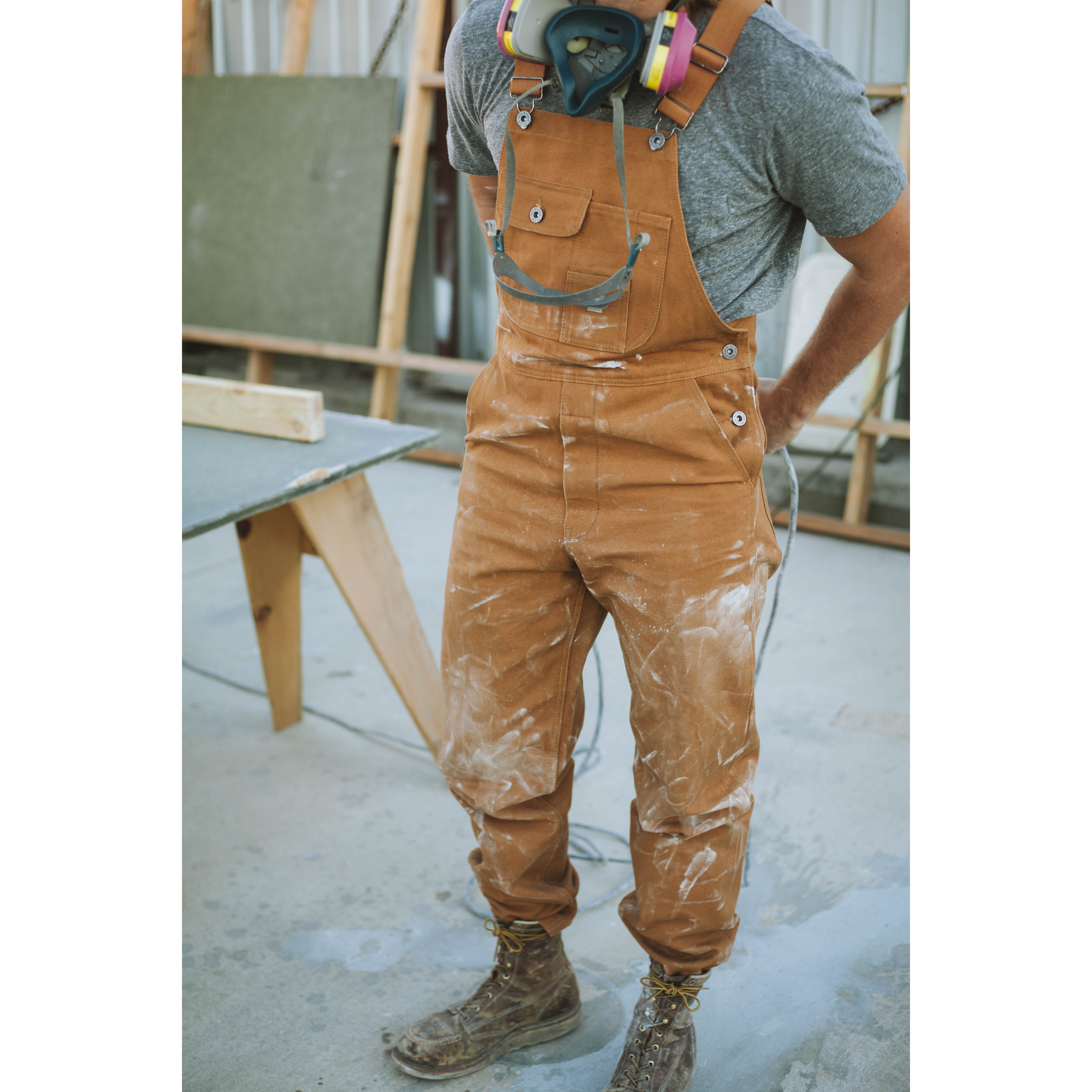Iron and Resin Tatham Duck Canvas Overall - Cognac | Work Pants