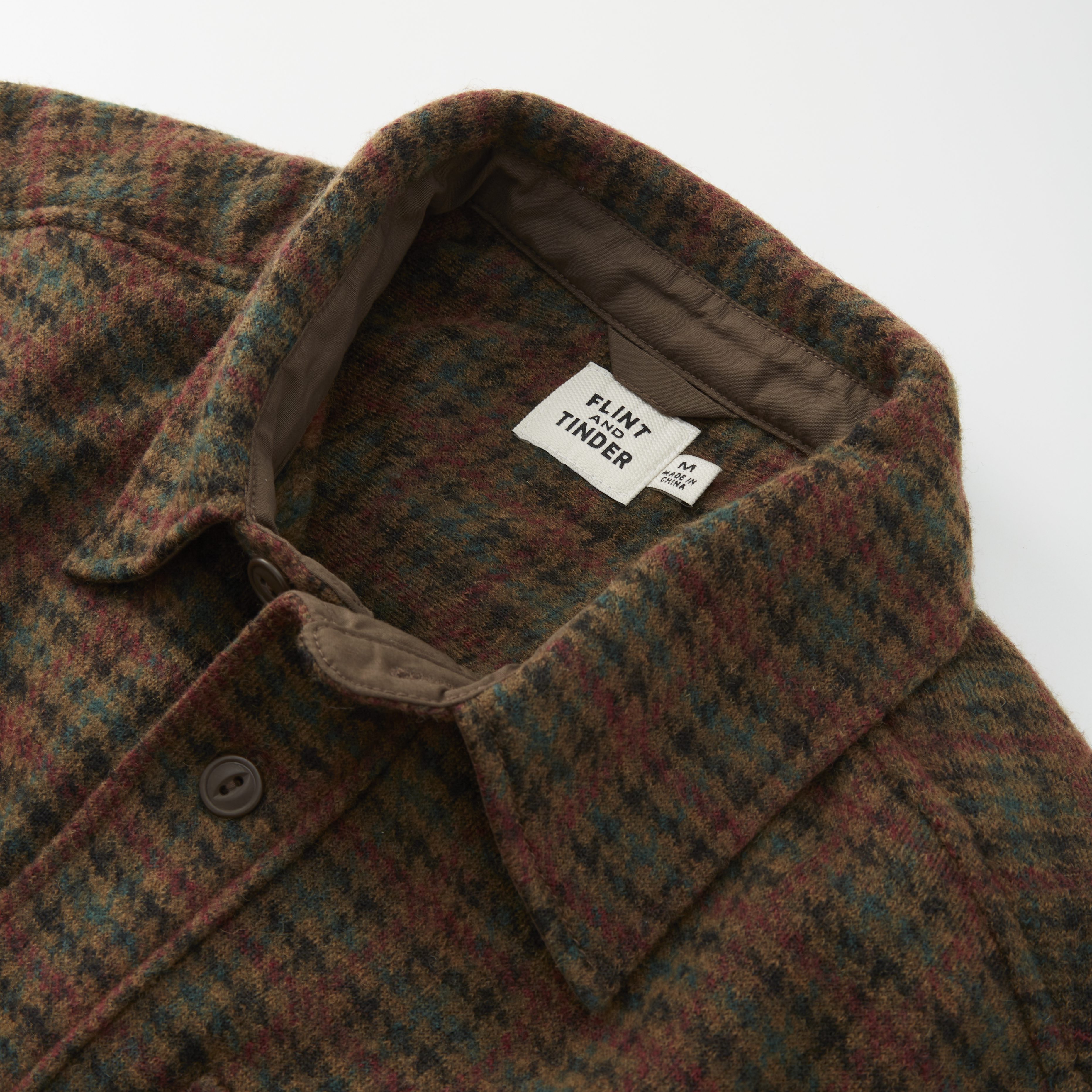 Flint and Tinder Felted Wool Overshirt - Bourbon Shepards