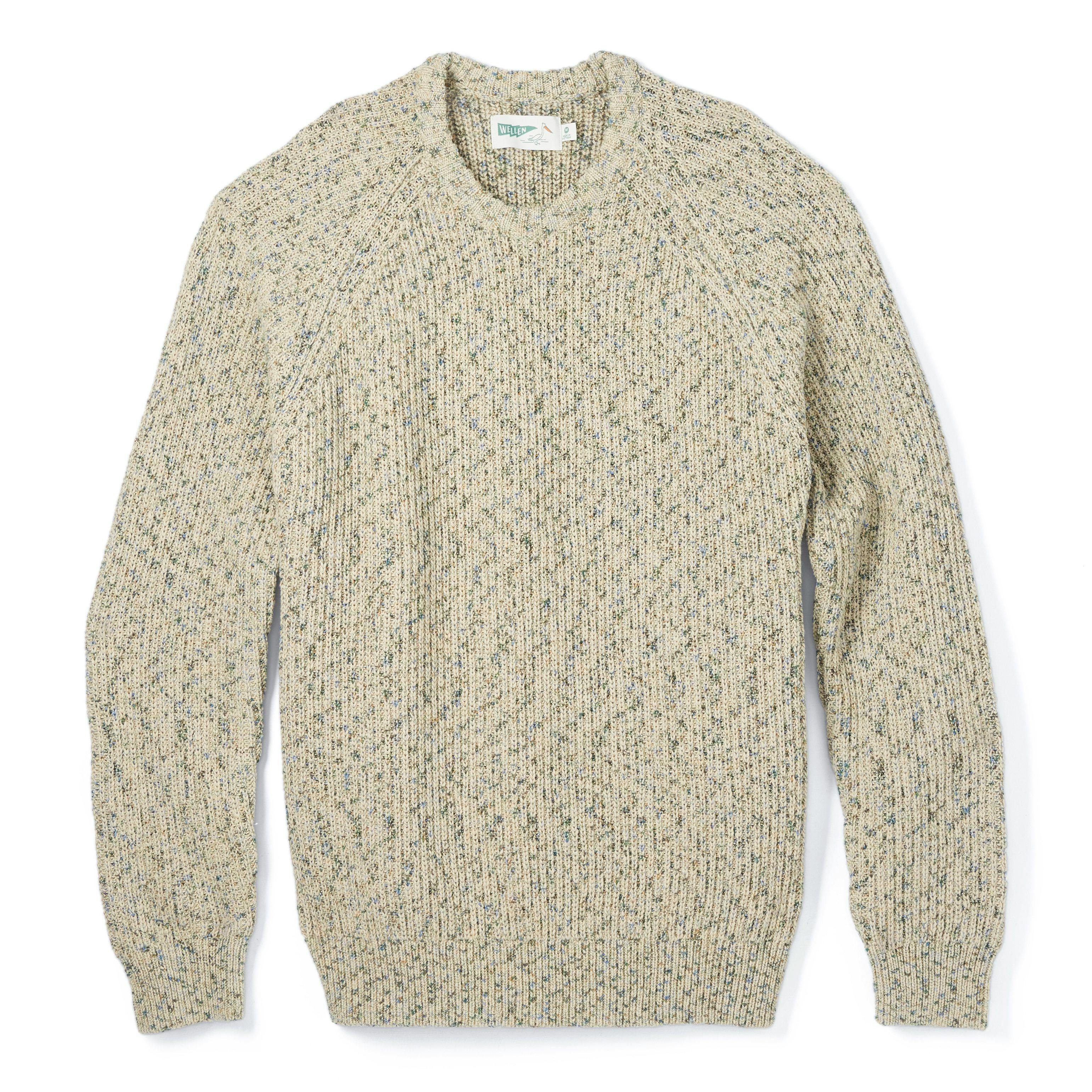 Recycled cotton crew-neck sweater