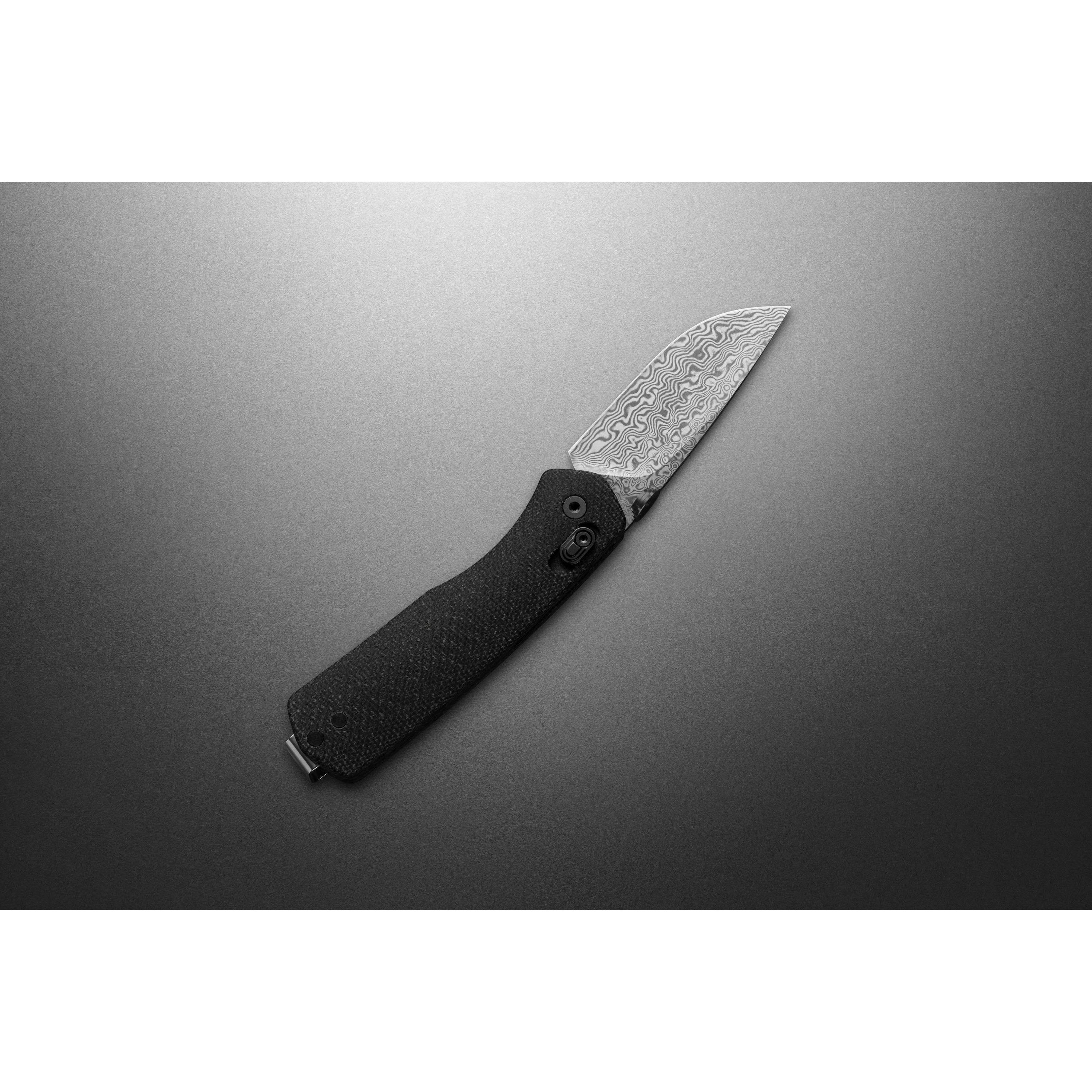 The James Brand The Hell Gap- Black / Stainless / Micarta / Straight