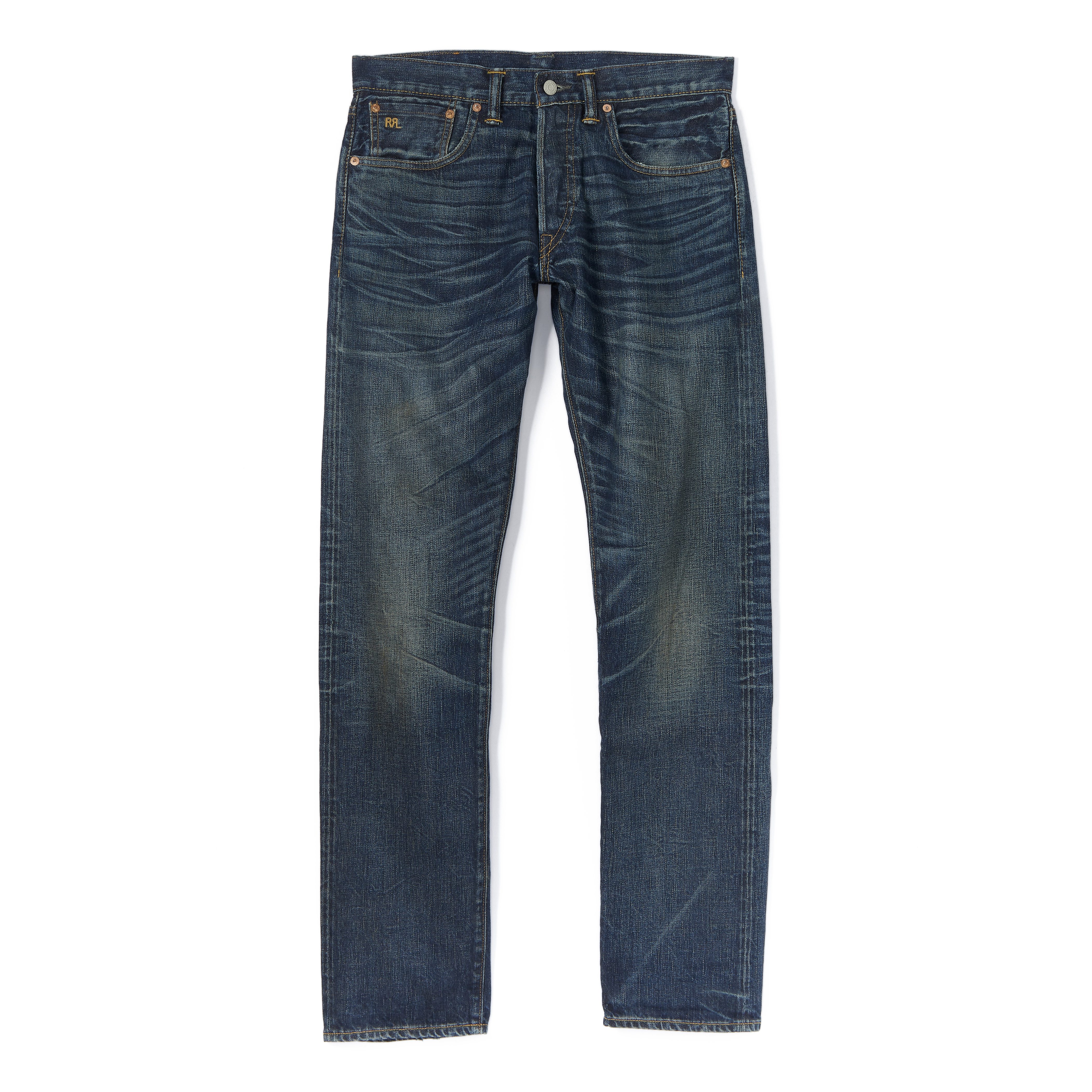 RRL Slim Fit Selvedge Denim Jeans - Ridgecrest Wash | Rigid