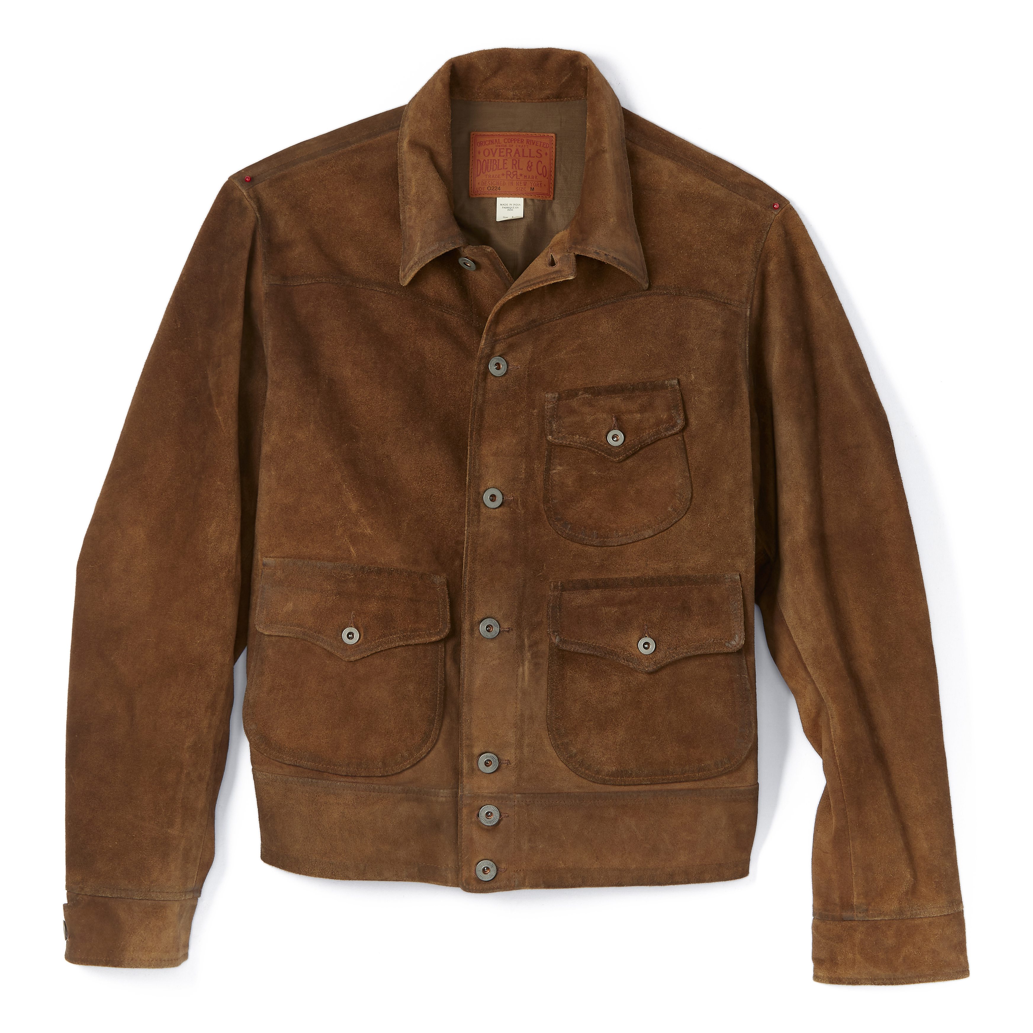 RRL Alston Roughout Suede Jacket - Brown | Leather Jackets 