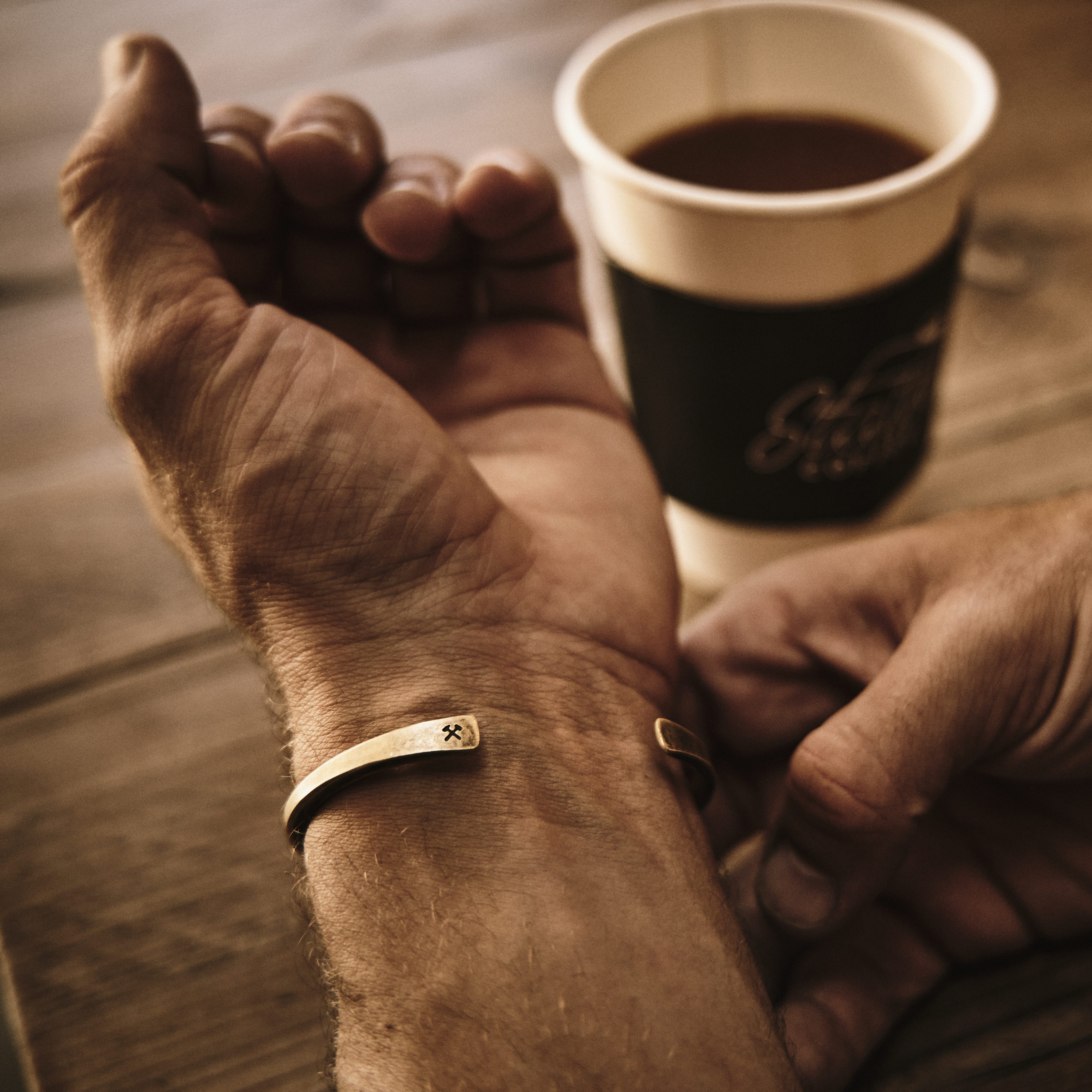 Studebaker Metals Classic Cuff - Brass/Work Patina