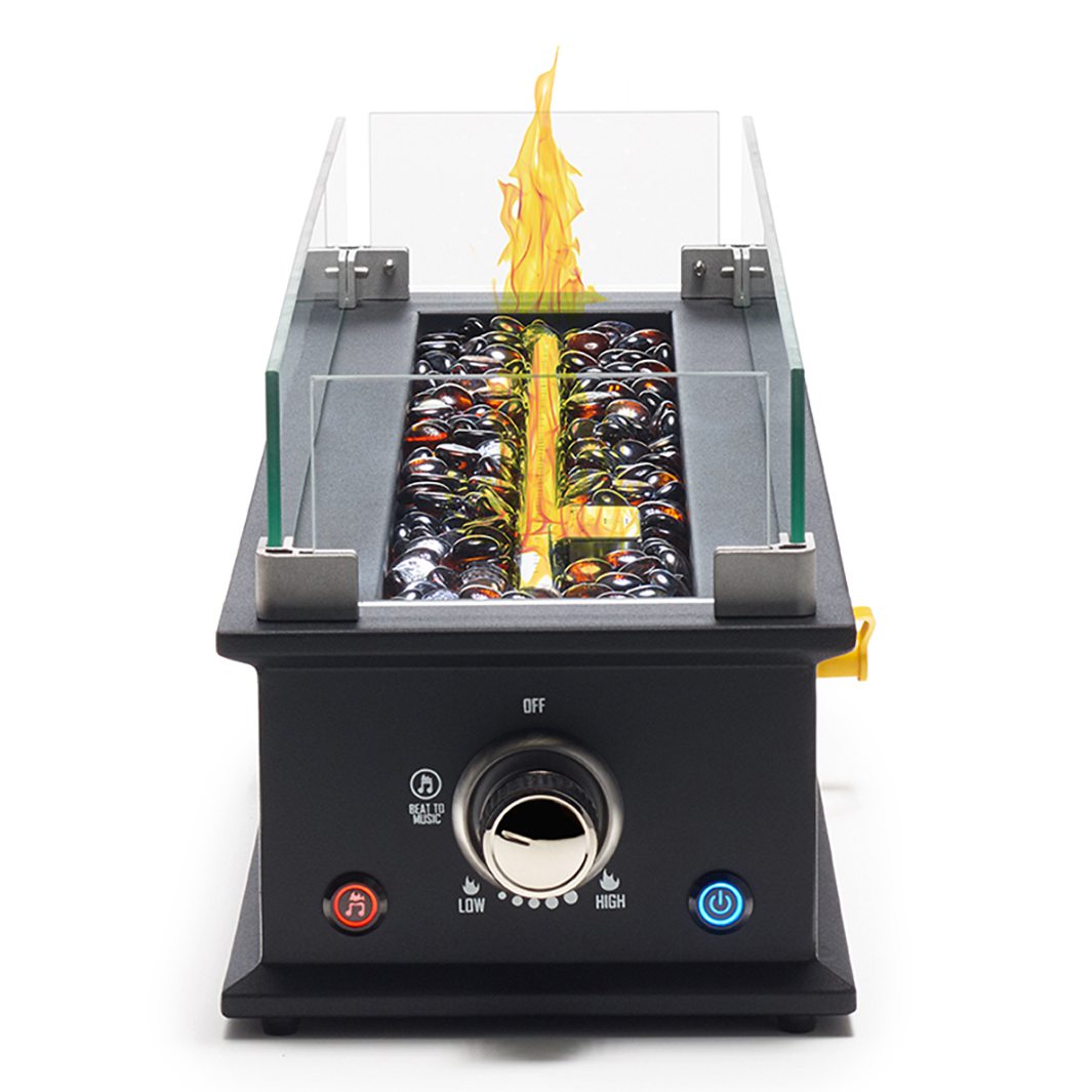 Ukiah Loom II Tabletop Fire Pit with Audio + Beat to Music