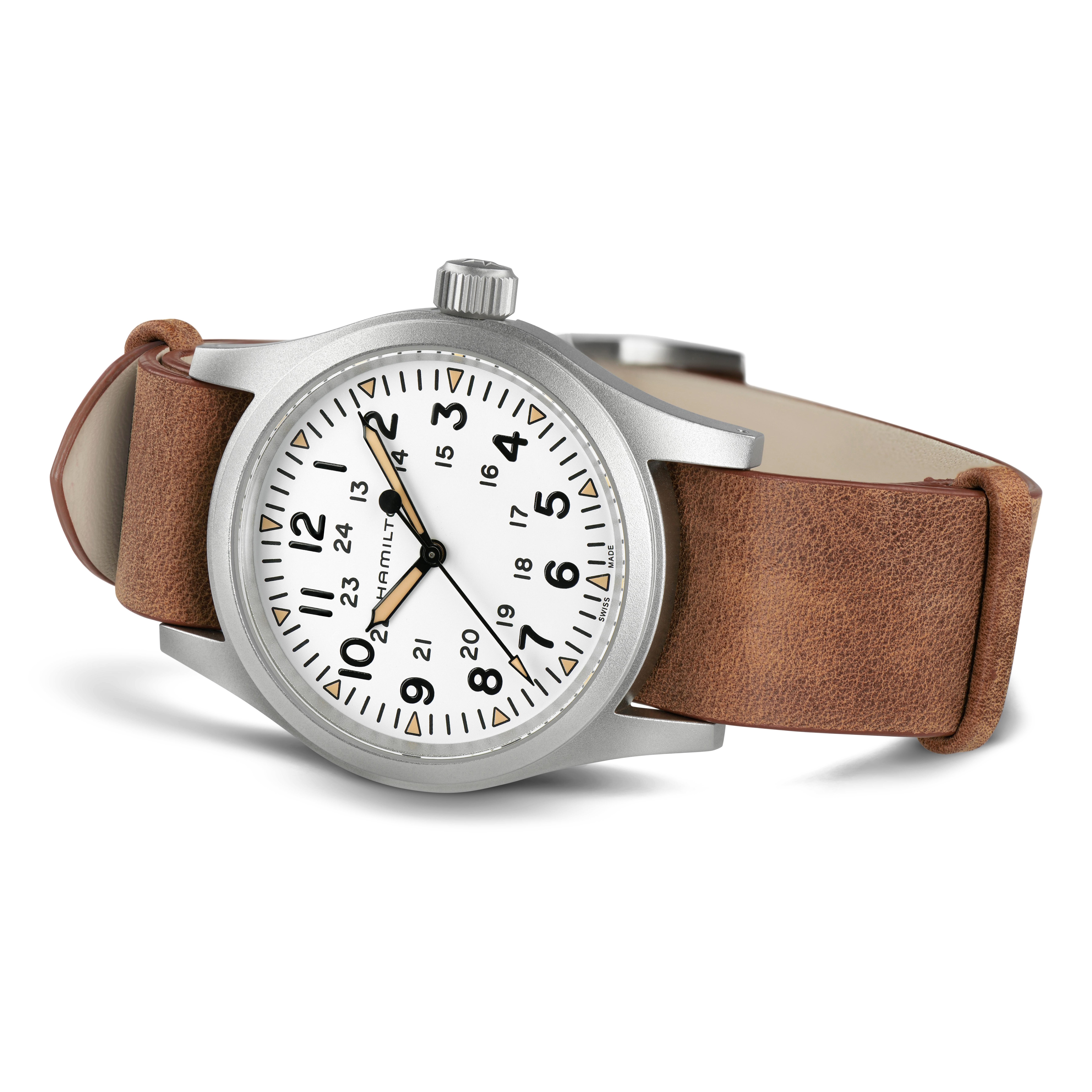 時計 HAMILTON Khaki Field 38mm H69439511 H-50 Khaki Field Mechanical - Dial color:White - H69439511