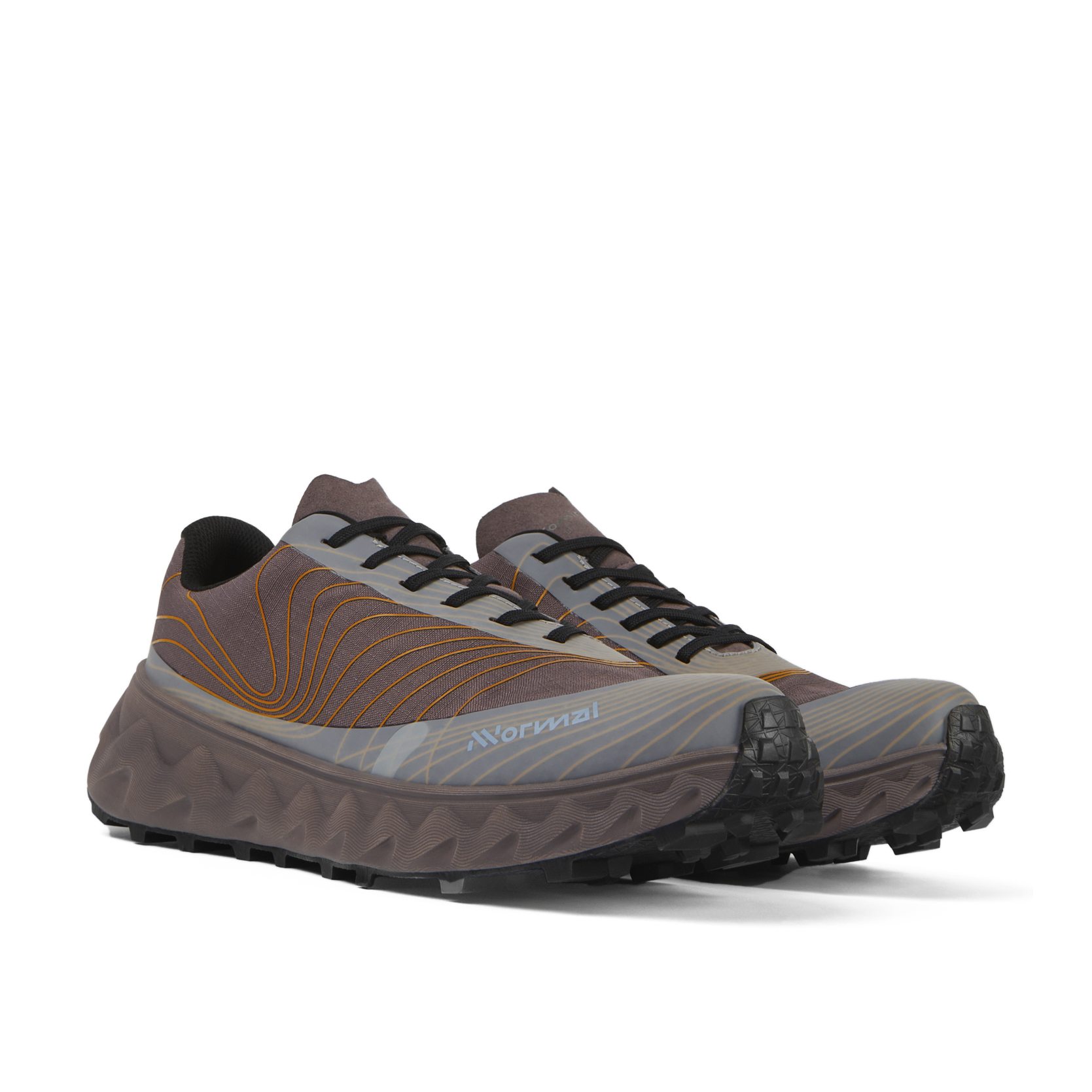 Nnormal Tomir Waterproof Trail Running Sneaker - Purple/Orange