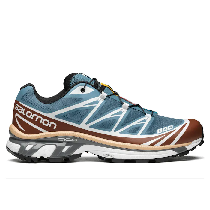 Salomon XT-6 Sneaker - Aegean Bl/Tortoise/Taffy | Trail Sneakers