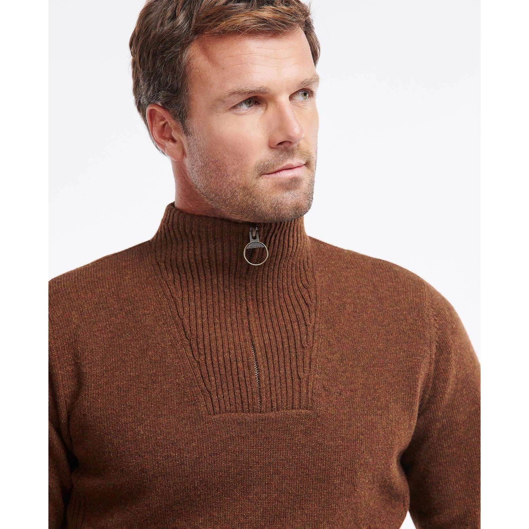 Barbour
ダークグレー ロングレインコート Barbour Nelson Half Zip - Dark Sand | Quarter-Zip Sweaters