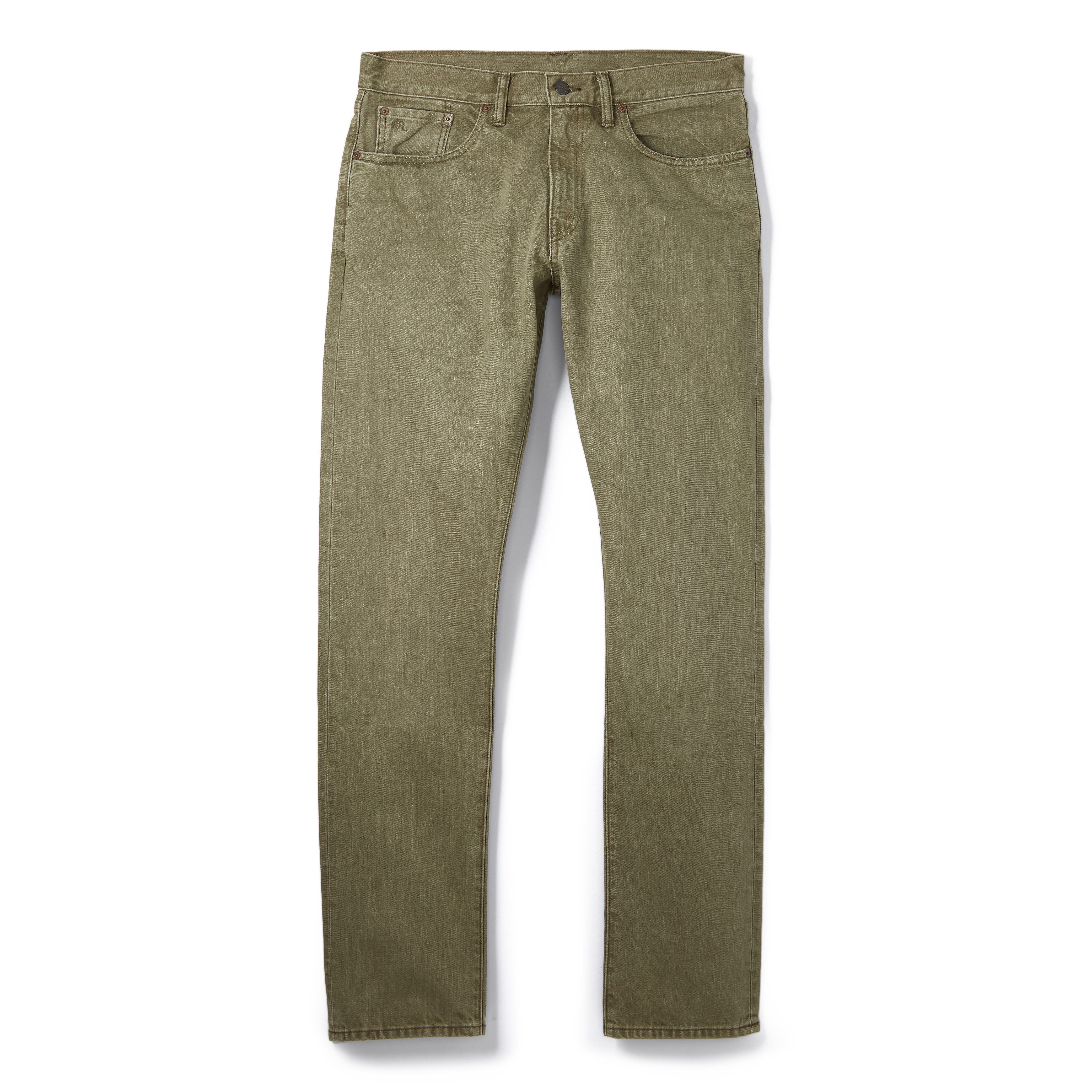 RRL Slim Fit Olive Jean - Olive | Jeans | Huckberry