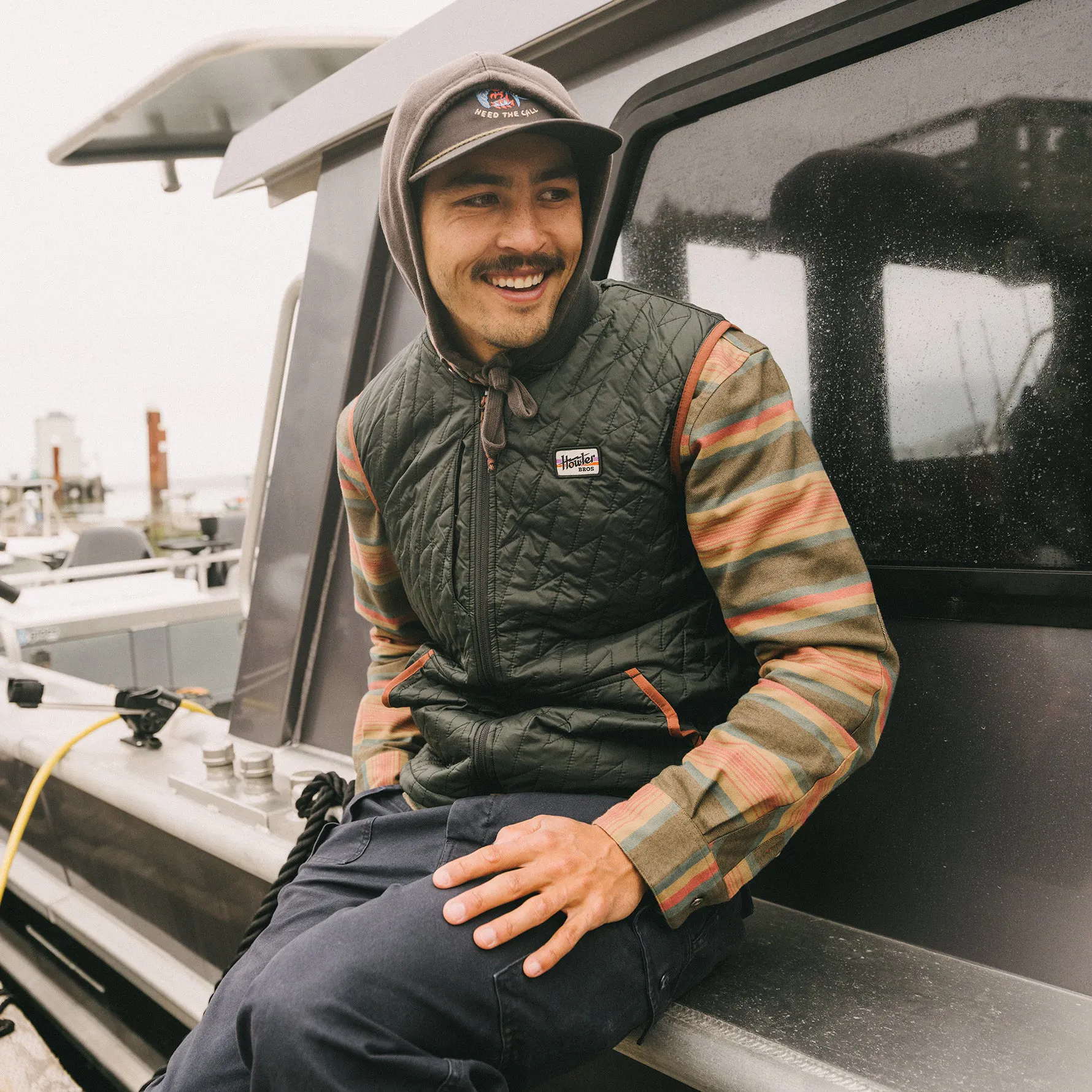Howler Brothers Voltage Quilted Vest - Faded Black | Vests | Huckberry