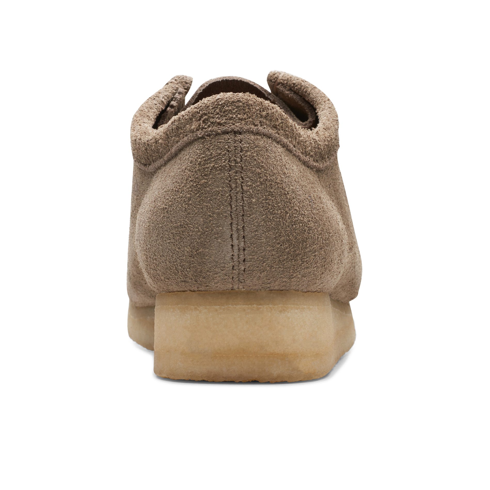 Clarks Wallabee Low Moc Toe Chukka Boot - Dark Grey Suede