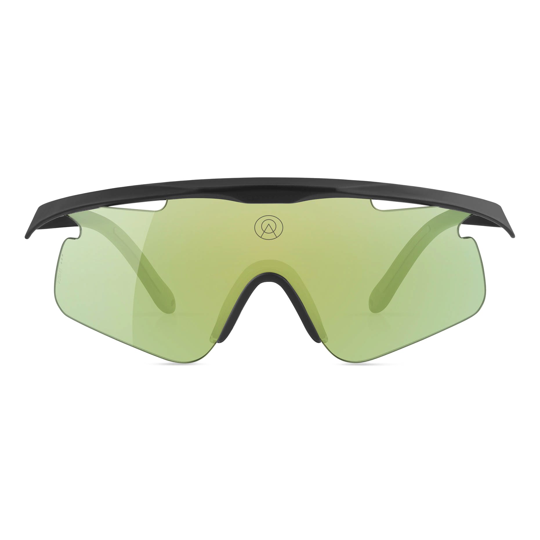 Alba Optics Mantra Blk Vzum King Sunglasses - Black/Green