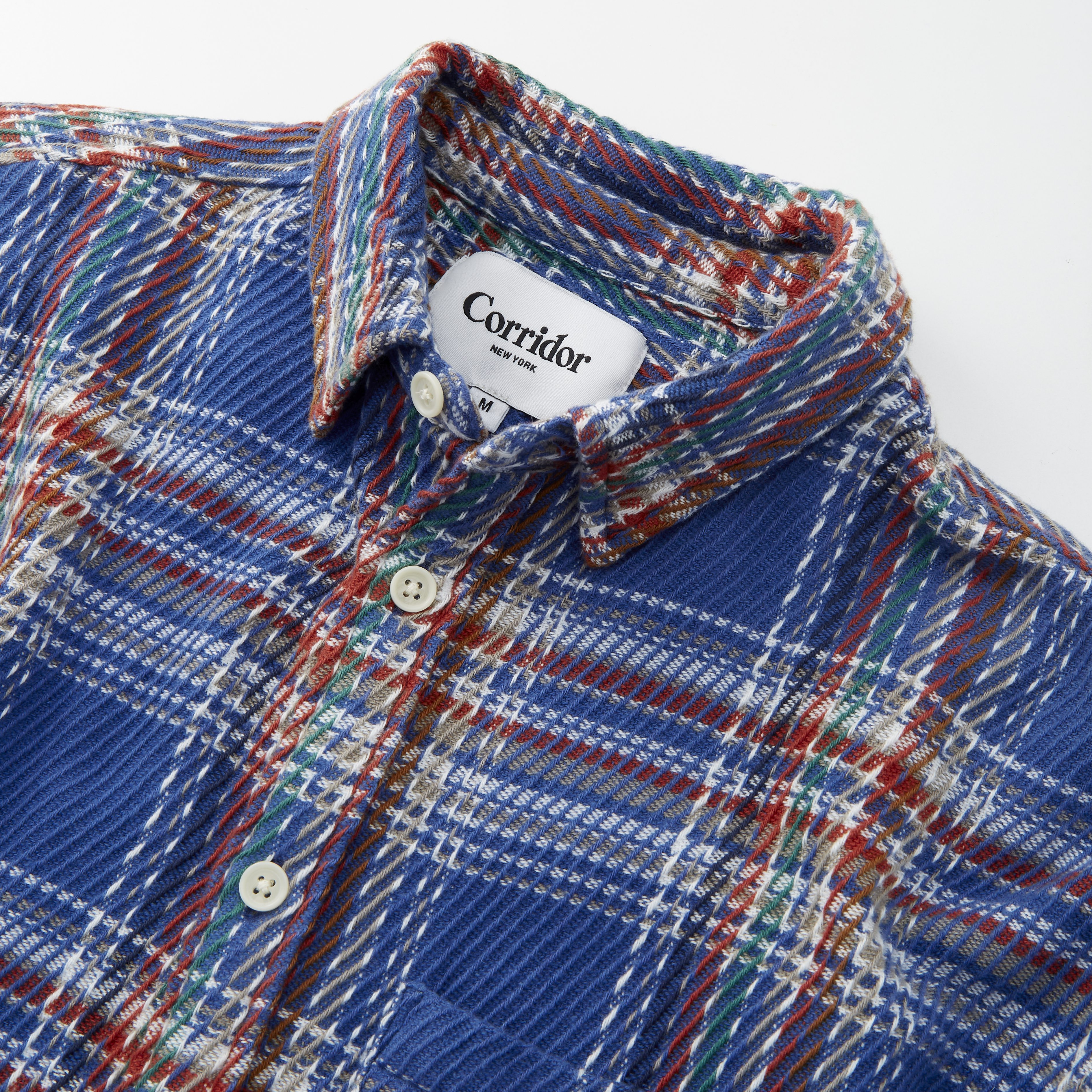 Corridor Big Twill Summit Long Sleeve Shirt - Blue | Flannel