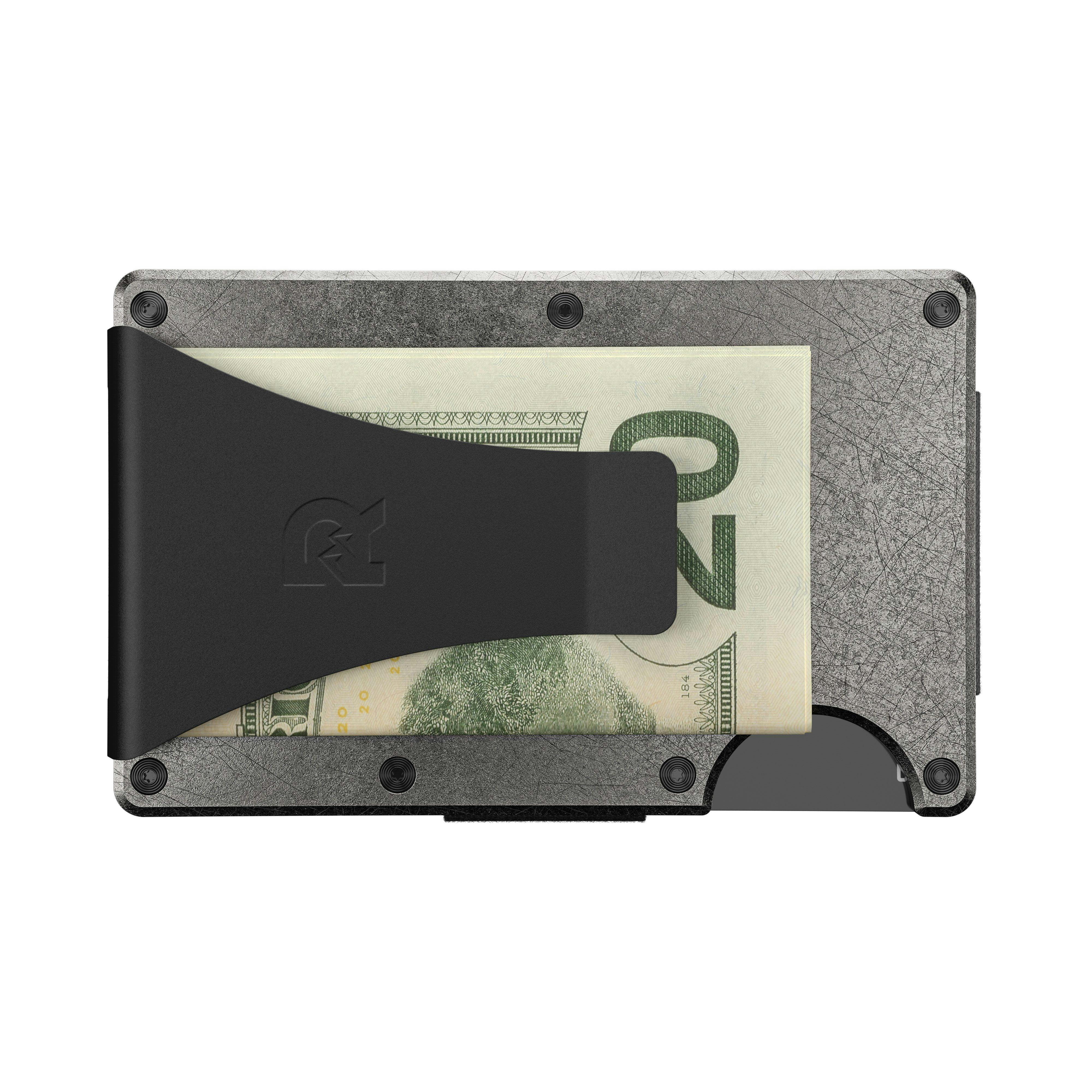Ridge Stonewashed Titanium Cash Strap Wallet