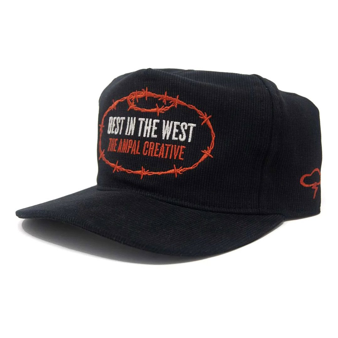 Ampal Creative Barbwire Strapback Hat - Black | Baseball