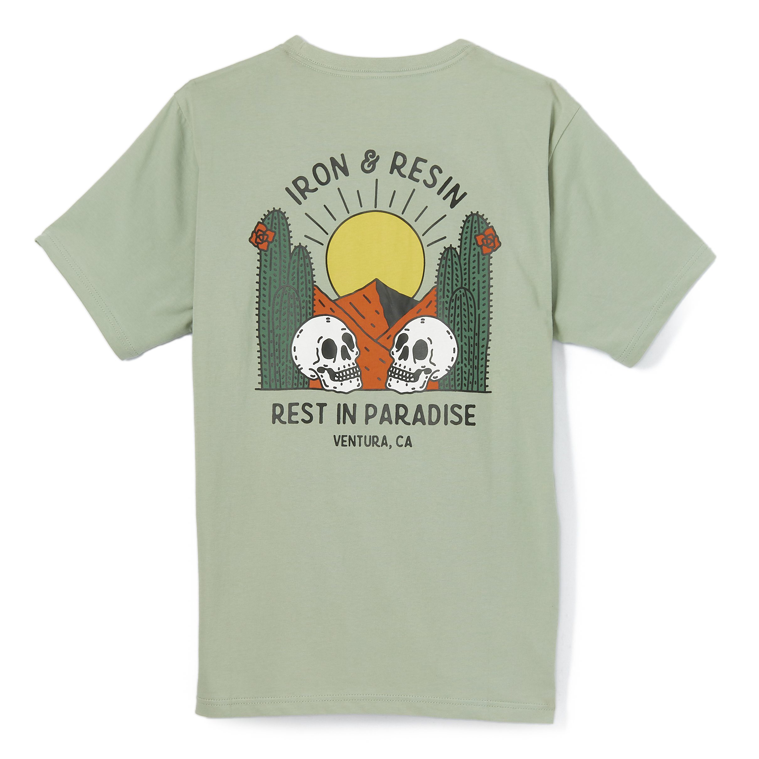 Iron and Resin Rest in Paradise T-Shirt - Green | T-Shirts