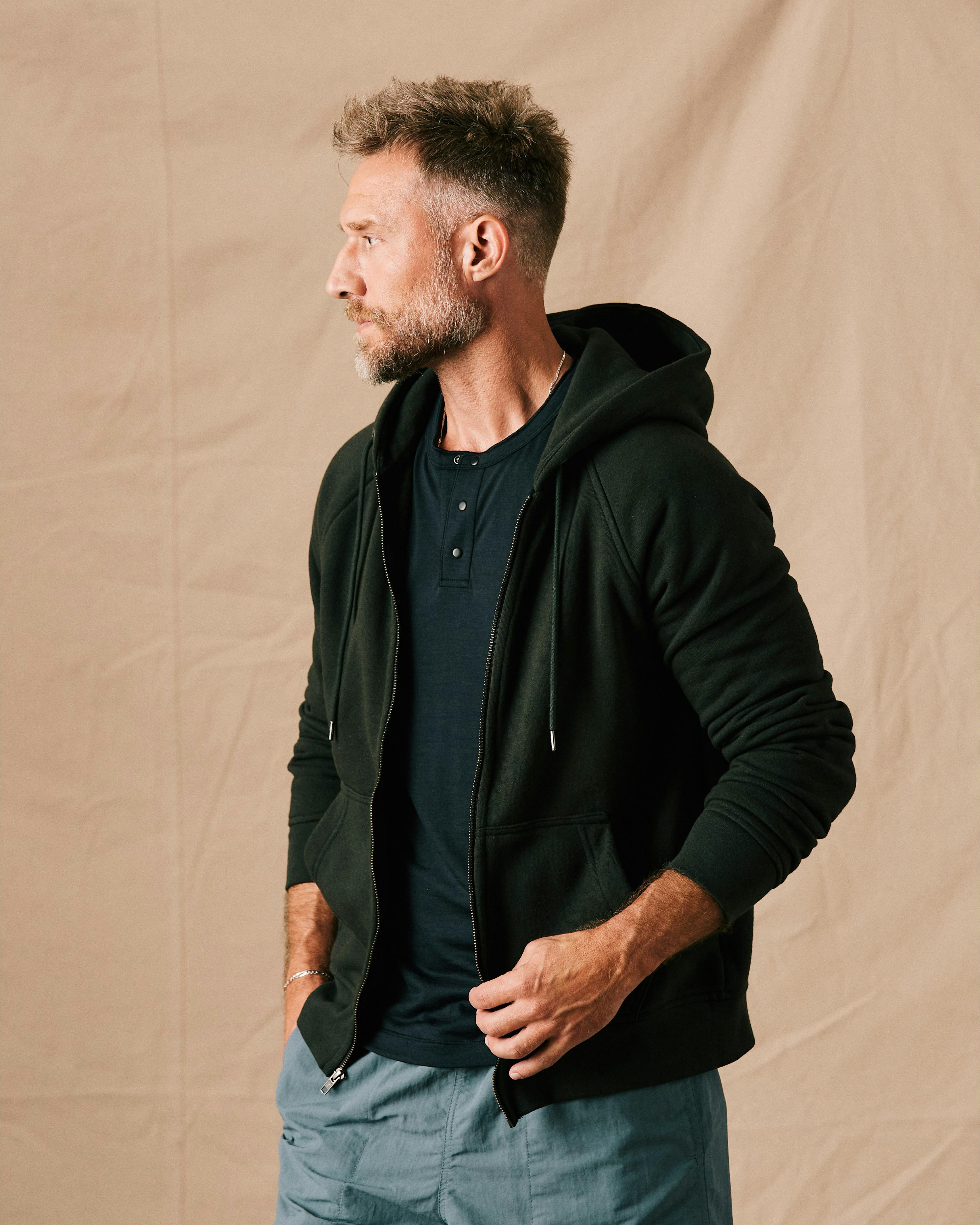 Flint and Tinder 10-Year Full Zip Hoodie - Forest