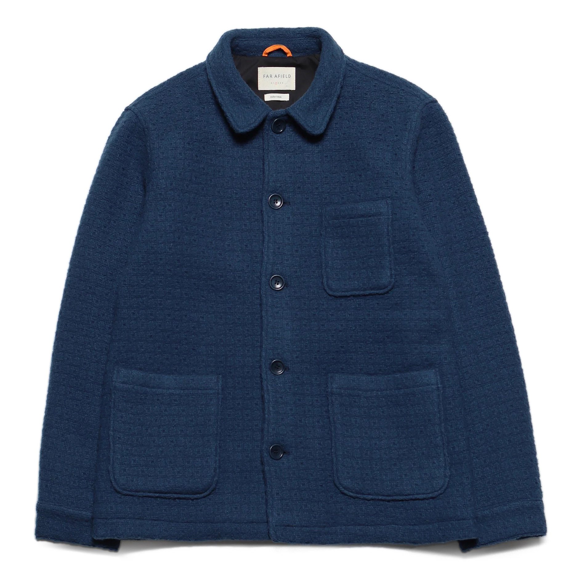 Far Afield Textured Jacquard Station Jacket - Insignia Blue