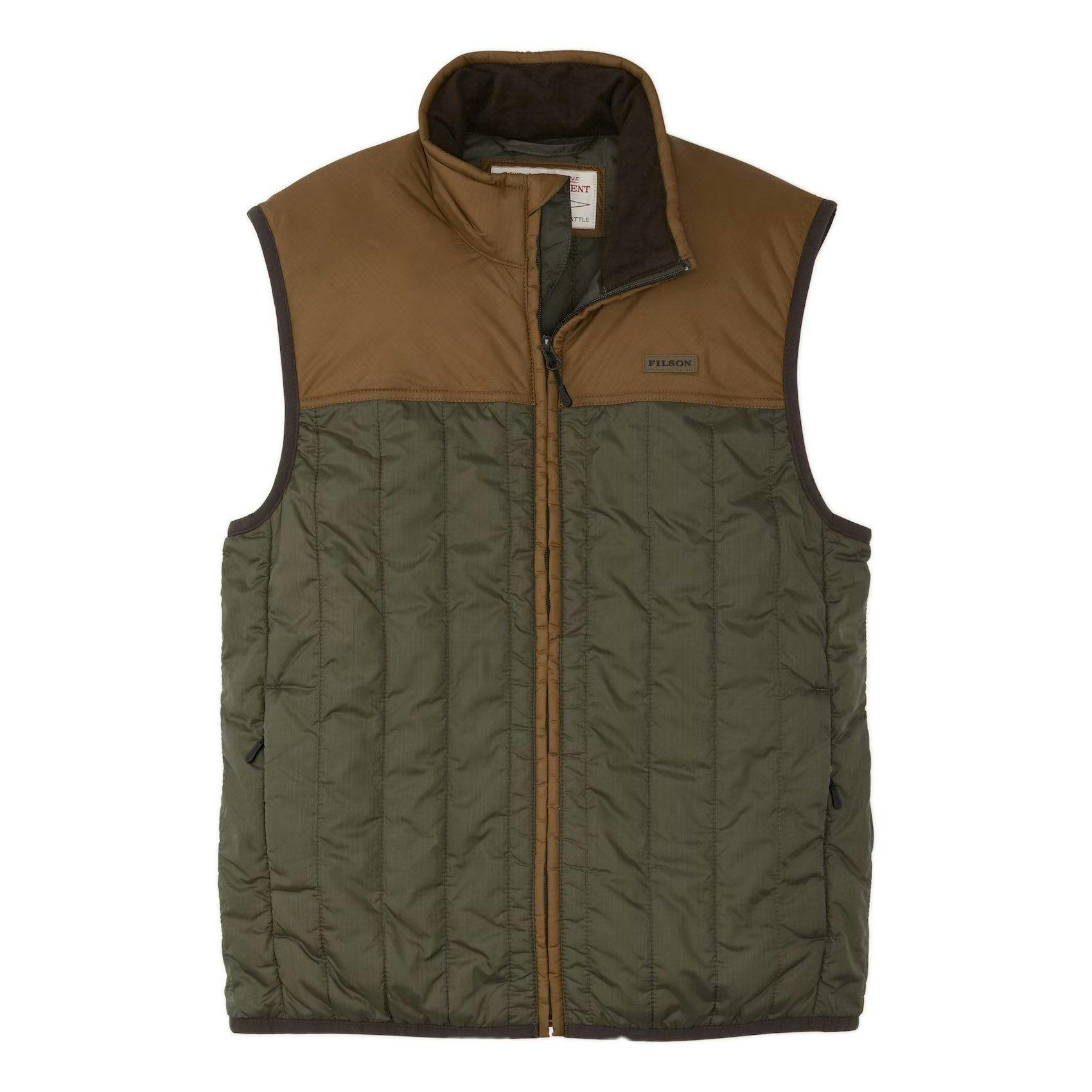 Rain Jackets Filson Quilted Pack Vest Filson Vest Tin Cloth