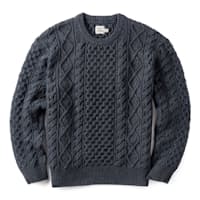 Aran Cable Knit Crewneck Sweater